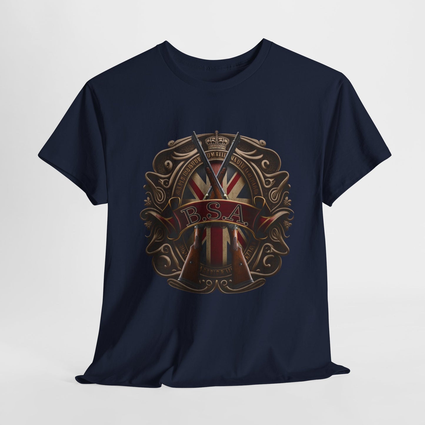 Classic BSA Motorcycles T-Shirt - Gildan® 5000 Heavy Cotton™, Perfect for Riders & Collectors