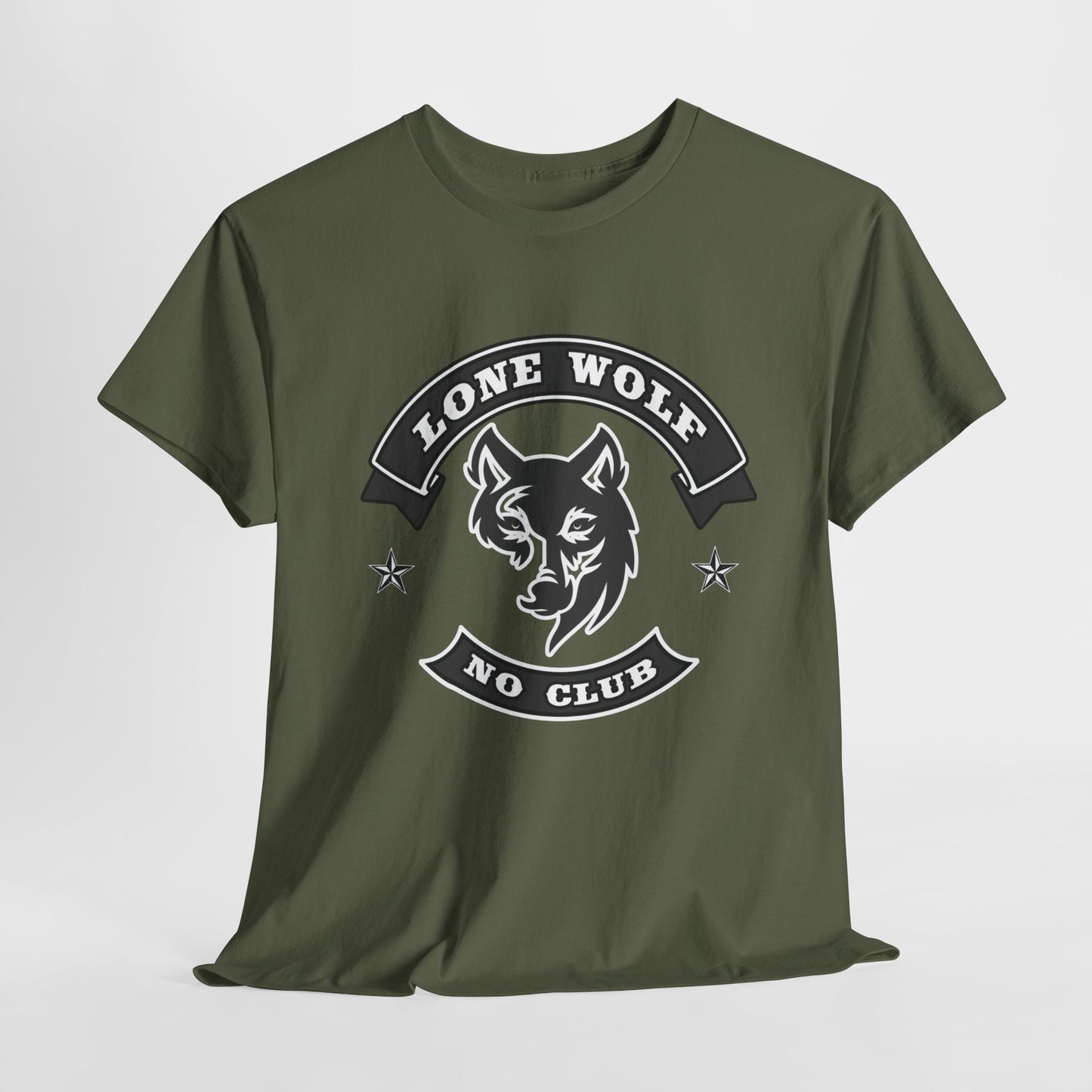 Lone Wolf Tee Shirt - Gildan® 5000 Heavy Cotton™, Classic Fit for the Independent Rider
