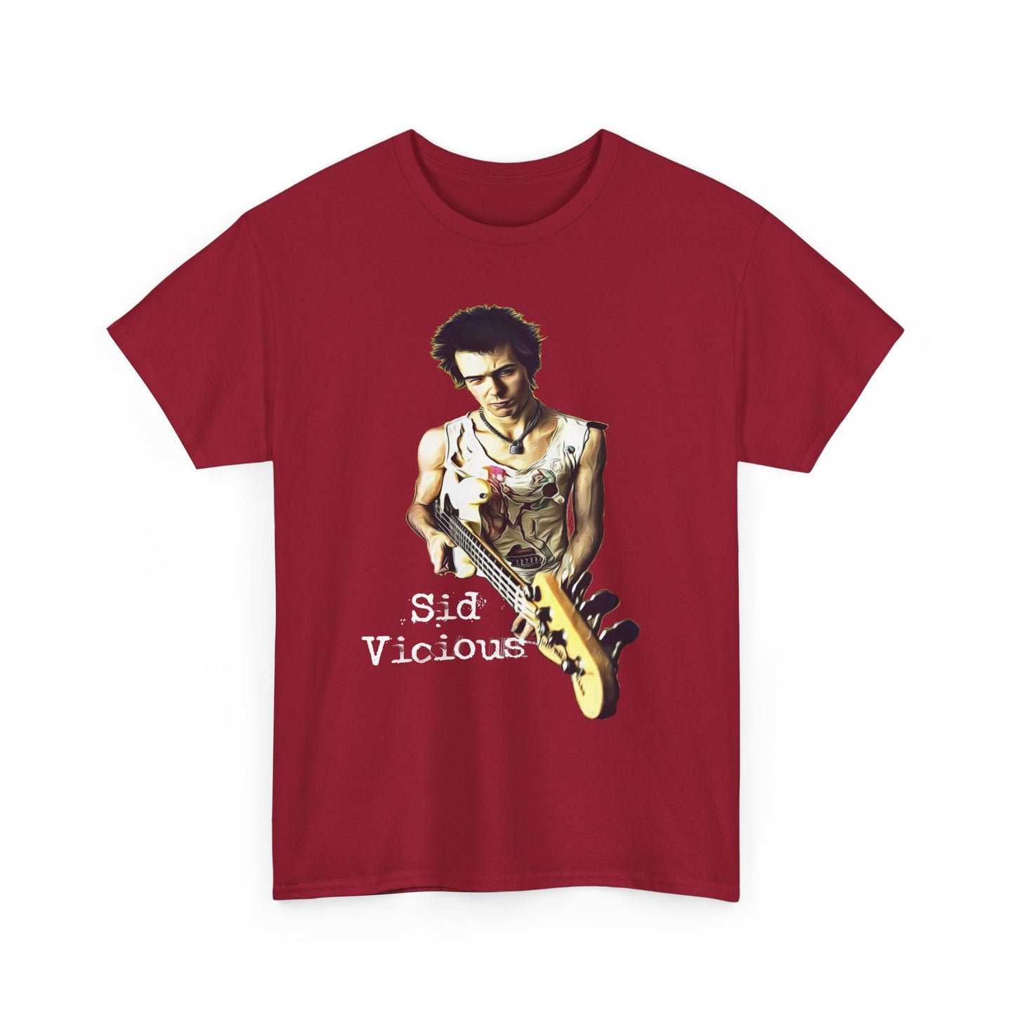 Sid Vicious Design Shirt: Stylish Edge in Heavy Cotton