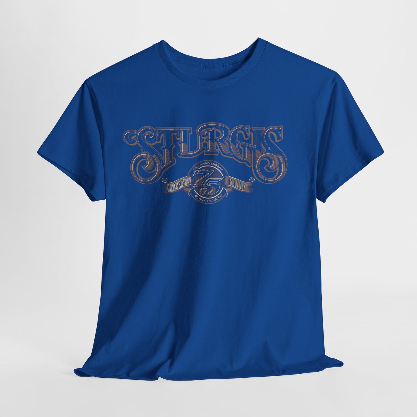 Sturgis 75th Tee - Gildan® 5000 Heavy Cotton™, Classic Midweight Fabric