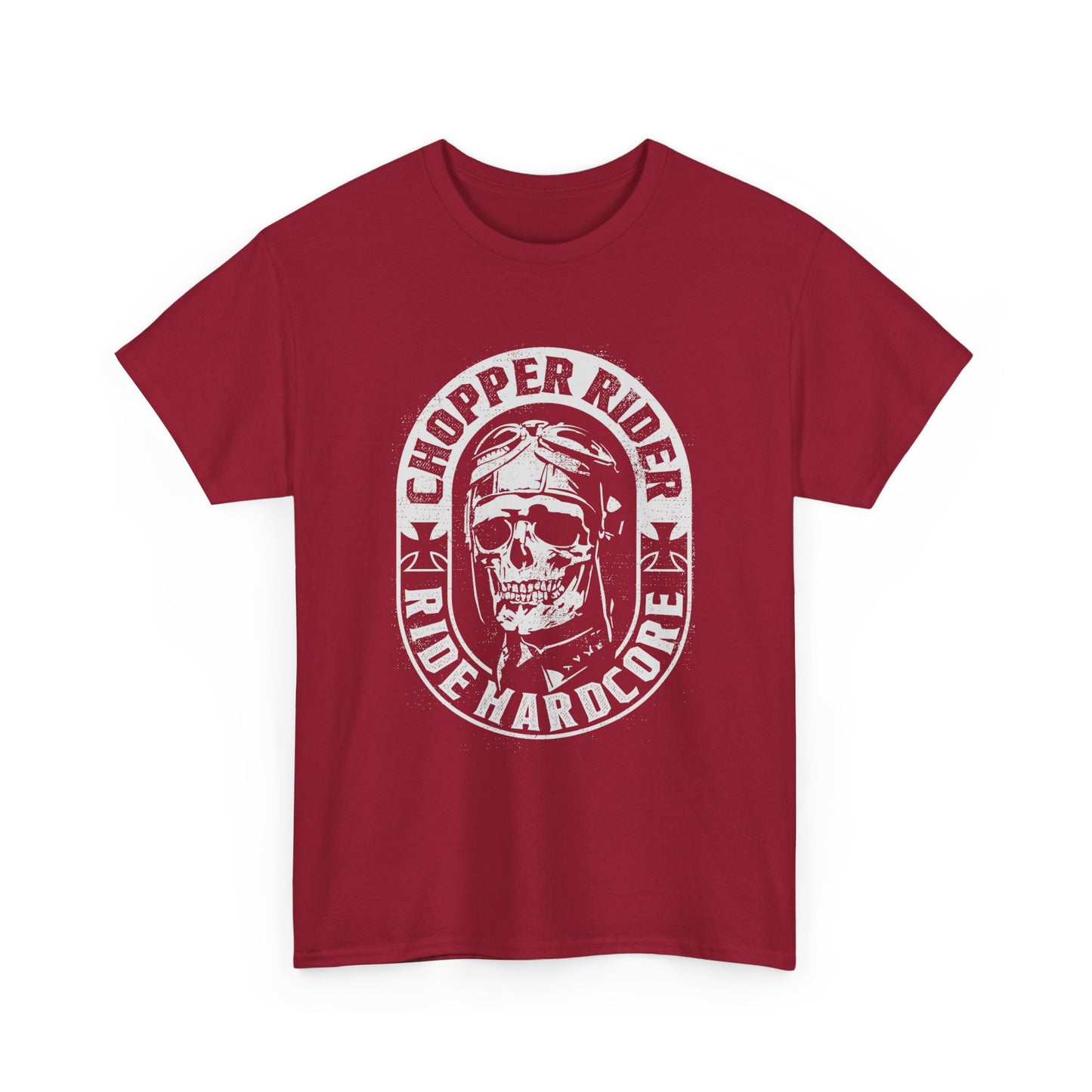 Chopper Rider Motorcycle Tee - Gildan® 5000 Heavy Cotton™, Durable Comfort for Every Ride