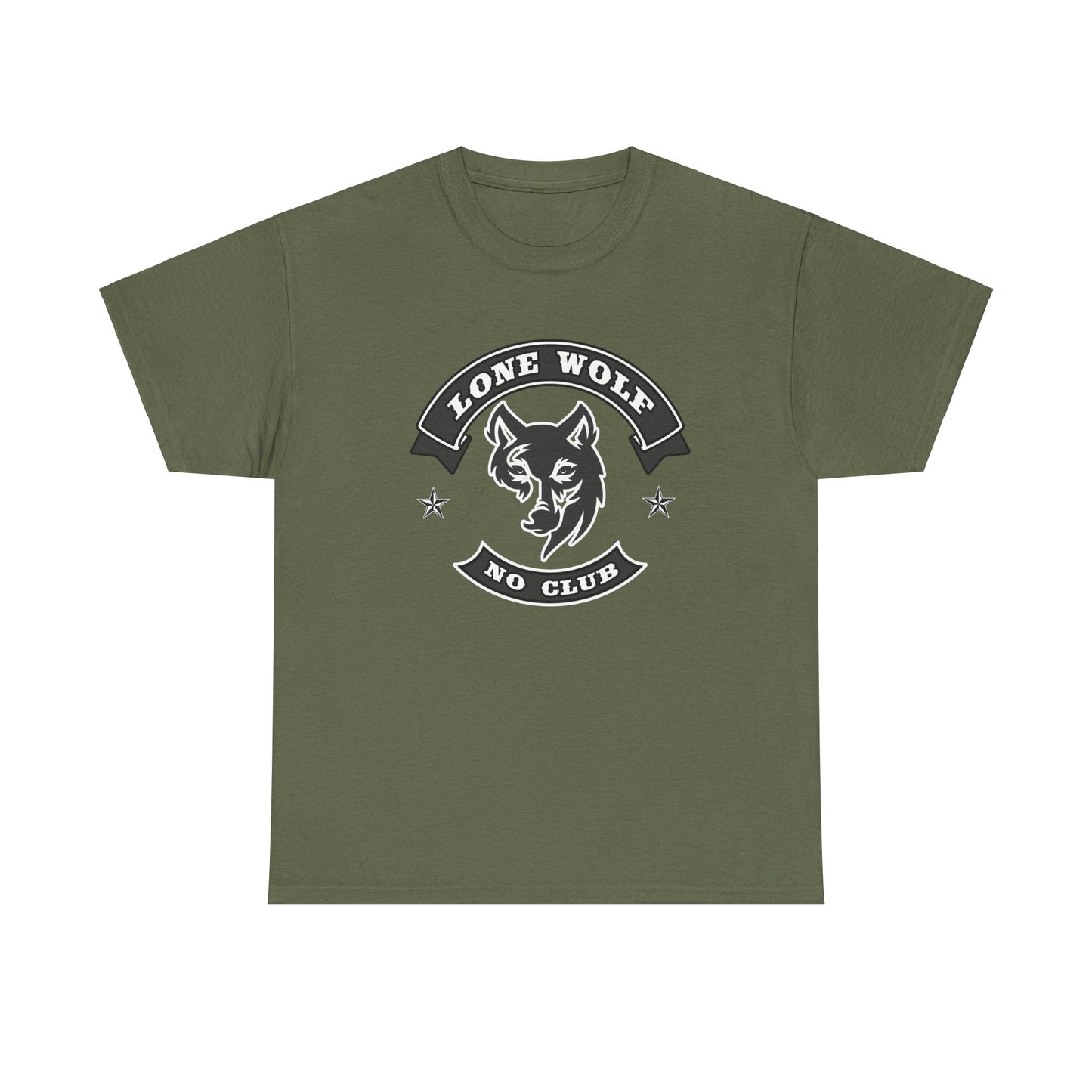 Lone Wolf Tee Shirt - Gildan® 5000 Heavy Cotton™, Classic Fit for the Independent Rider
