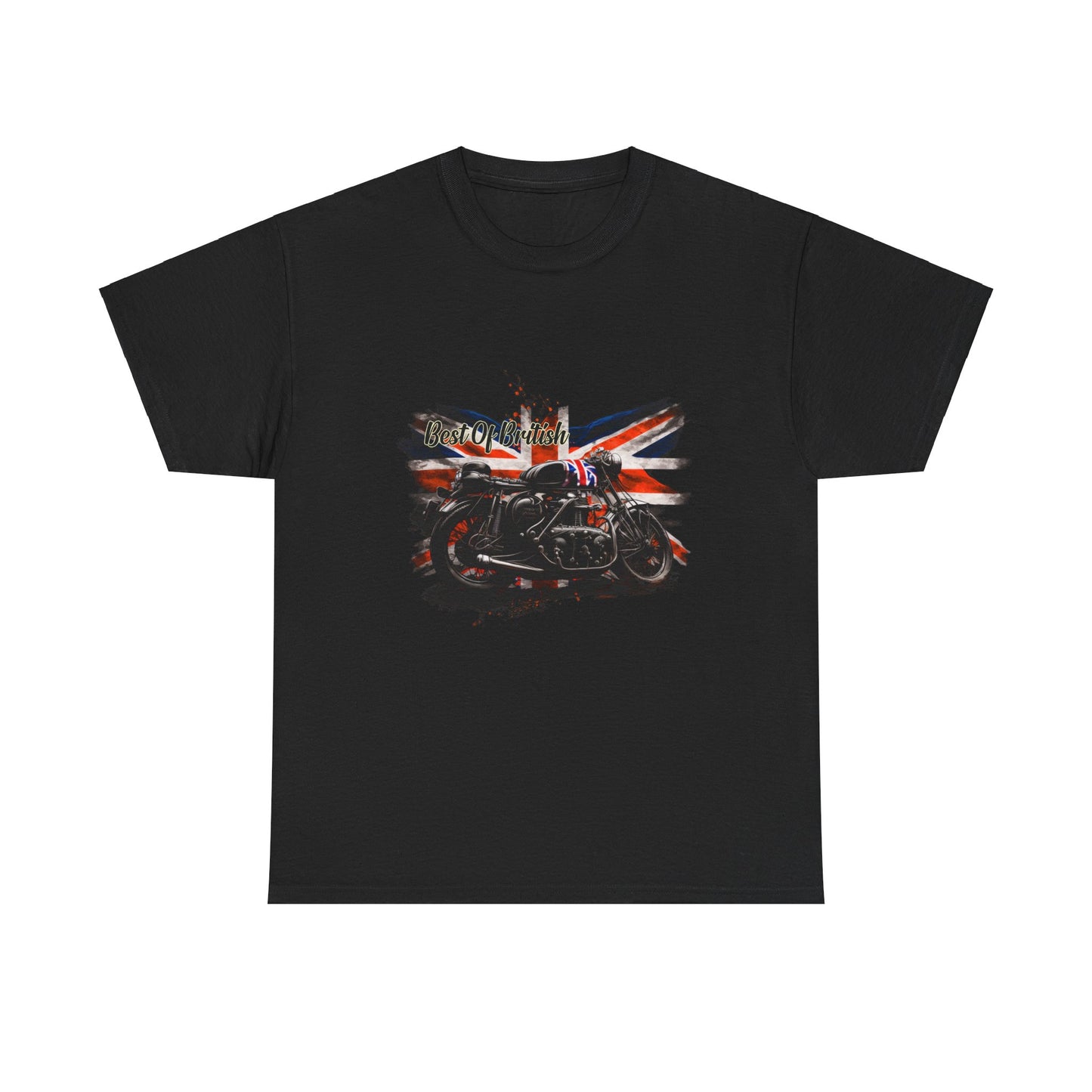 Classic Fit Best of British Biker Shirt - Double-Needle Hems