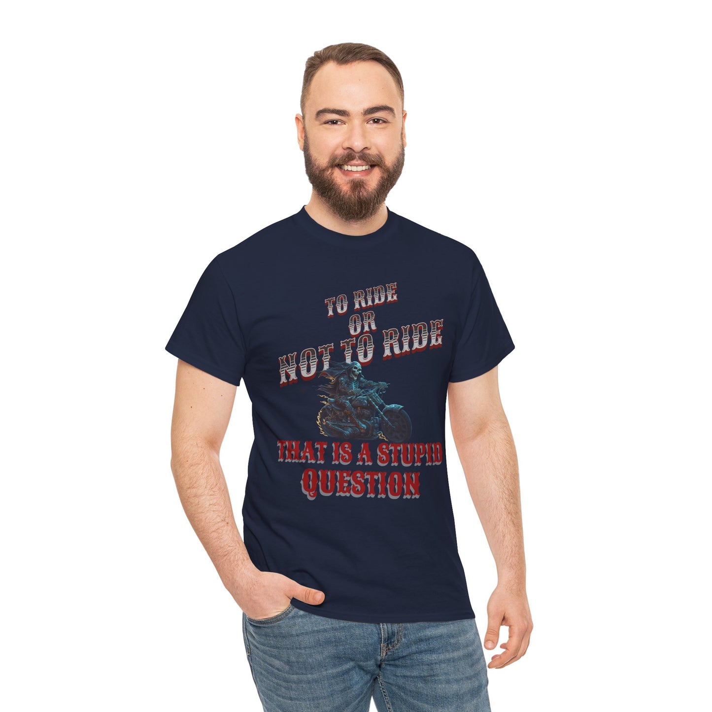 Biker Lifestyle Tee: To Ride or Not to Ride - Quality and Comfort Combined