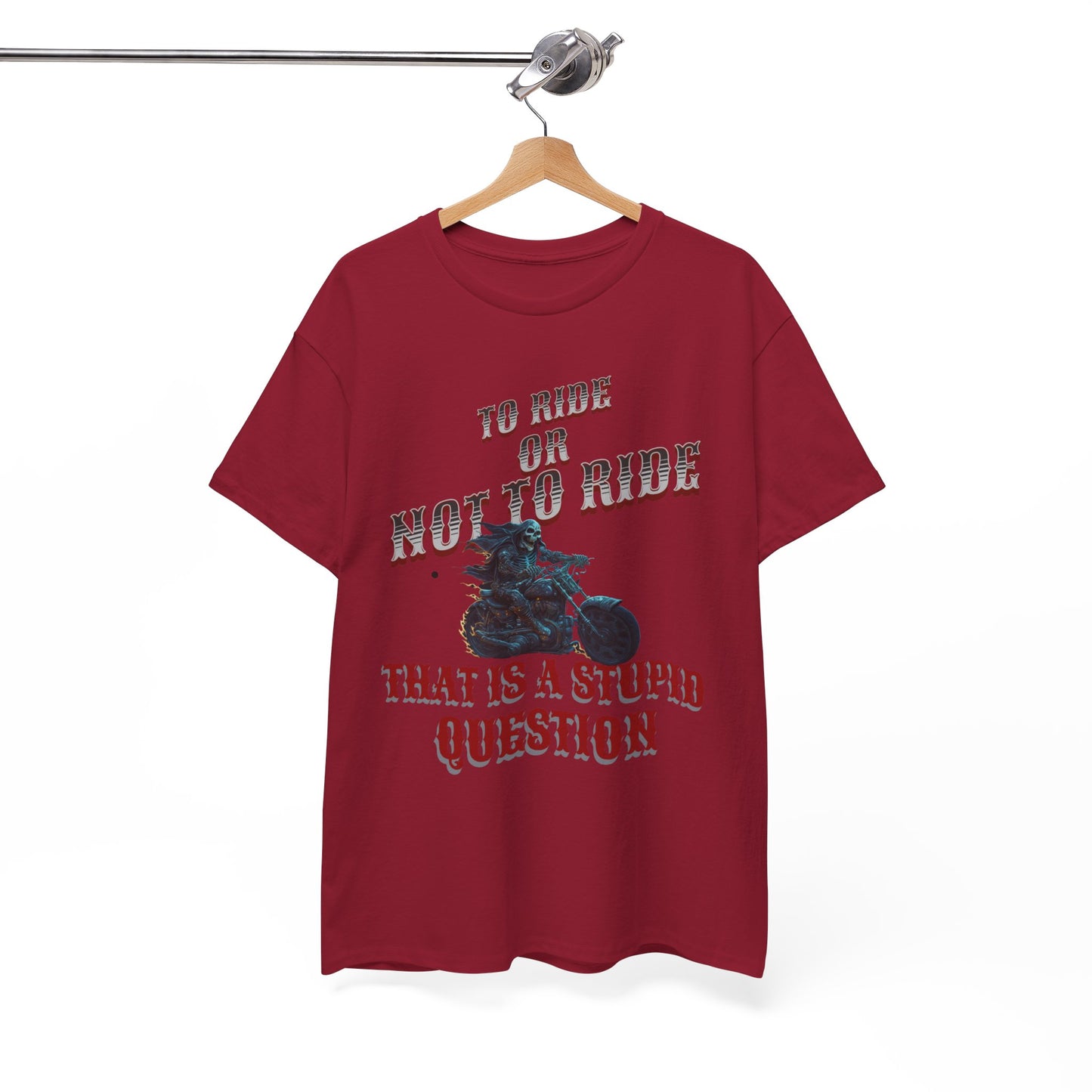 Biker Lifestyle Tee: To Ride or Not to Ride - Quality and Comfort Combined