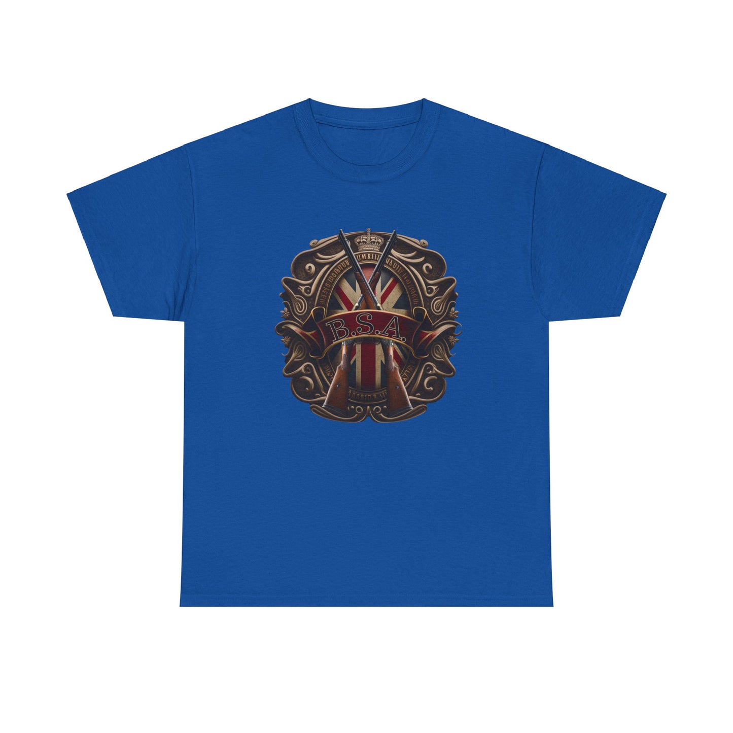Classic BSA Motorcycles T-Shirt - Gildan® 5000 Heavy Cotton™, Perfect for Riders & Collectors