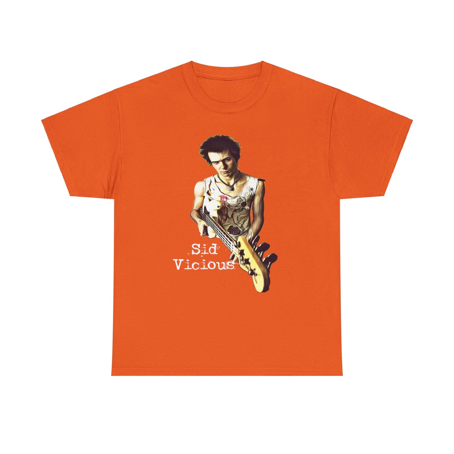 Sid Vicious Design Shirt: Stylish Edge in Heavy Cotton