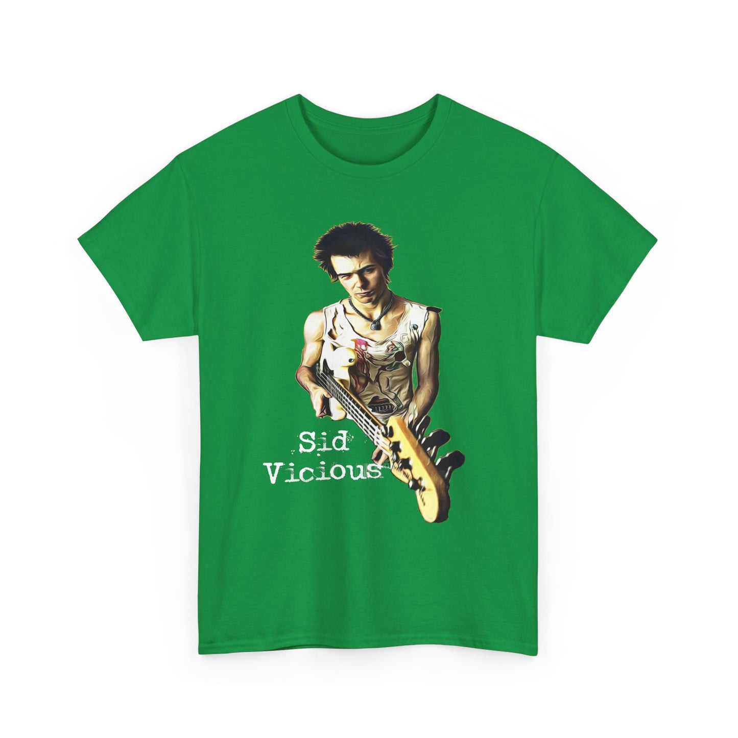 Sid Vicious Design Shirt: Stylish Edge in Heavy Cotton