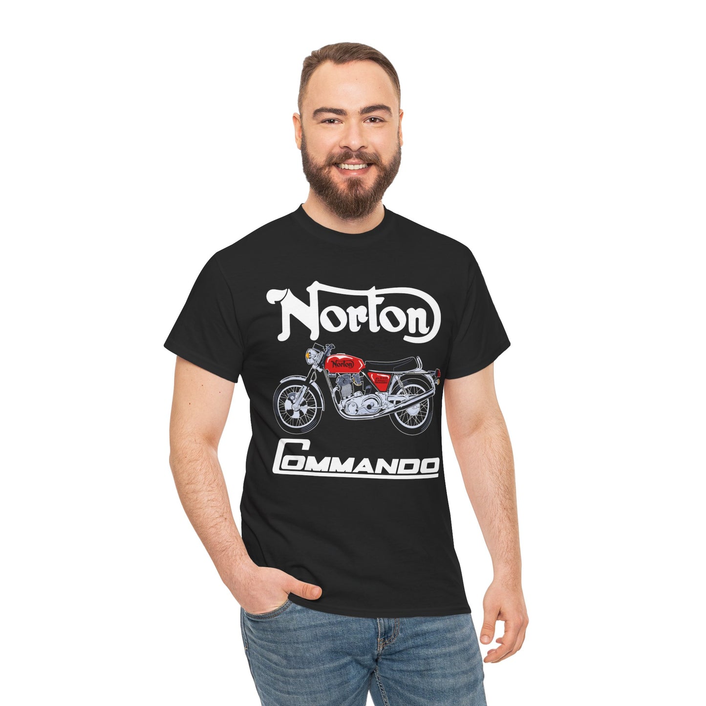 Norton Commando T-Shirt: Classic Fit with Gildan® 5000 Heavy Cotton™