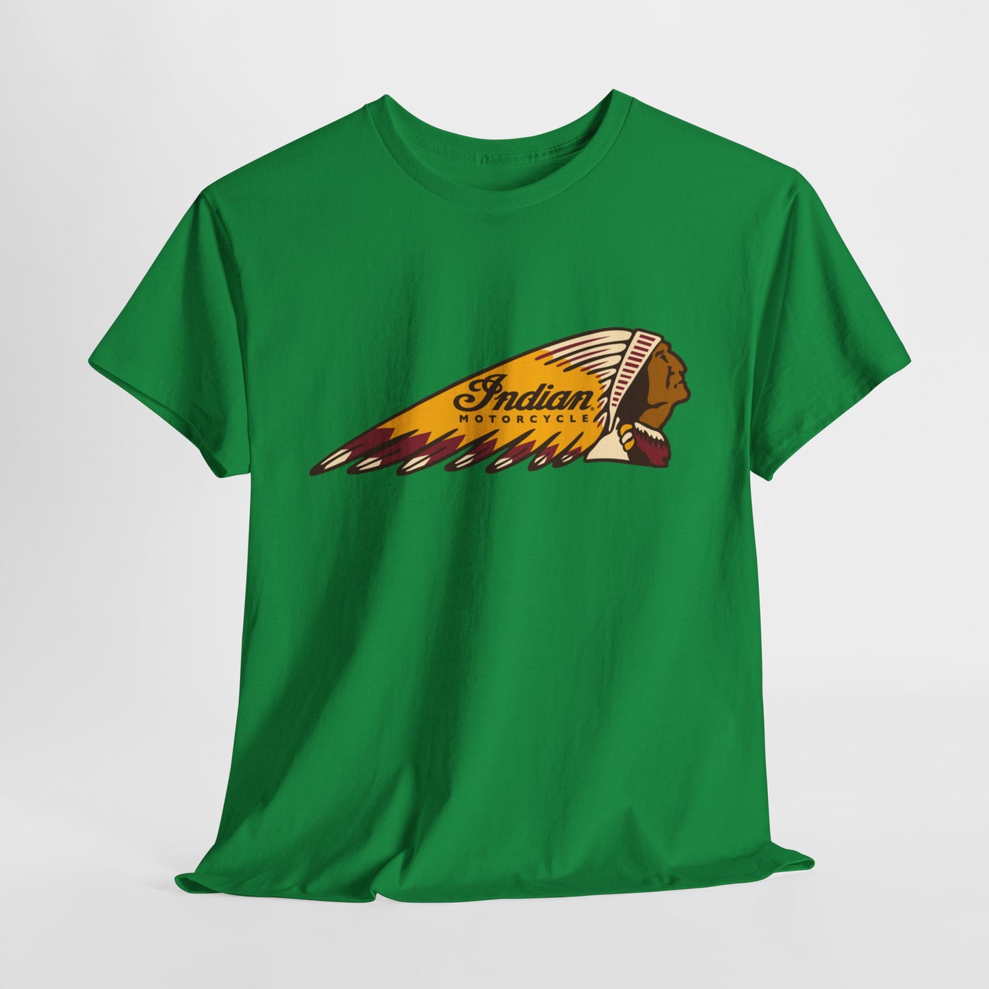 Indian Motorcycles Classic Tee - Gildan® 5000 Heavy Cotton™, Iconic Design, Perfect for Every Biker