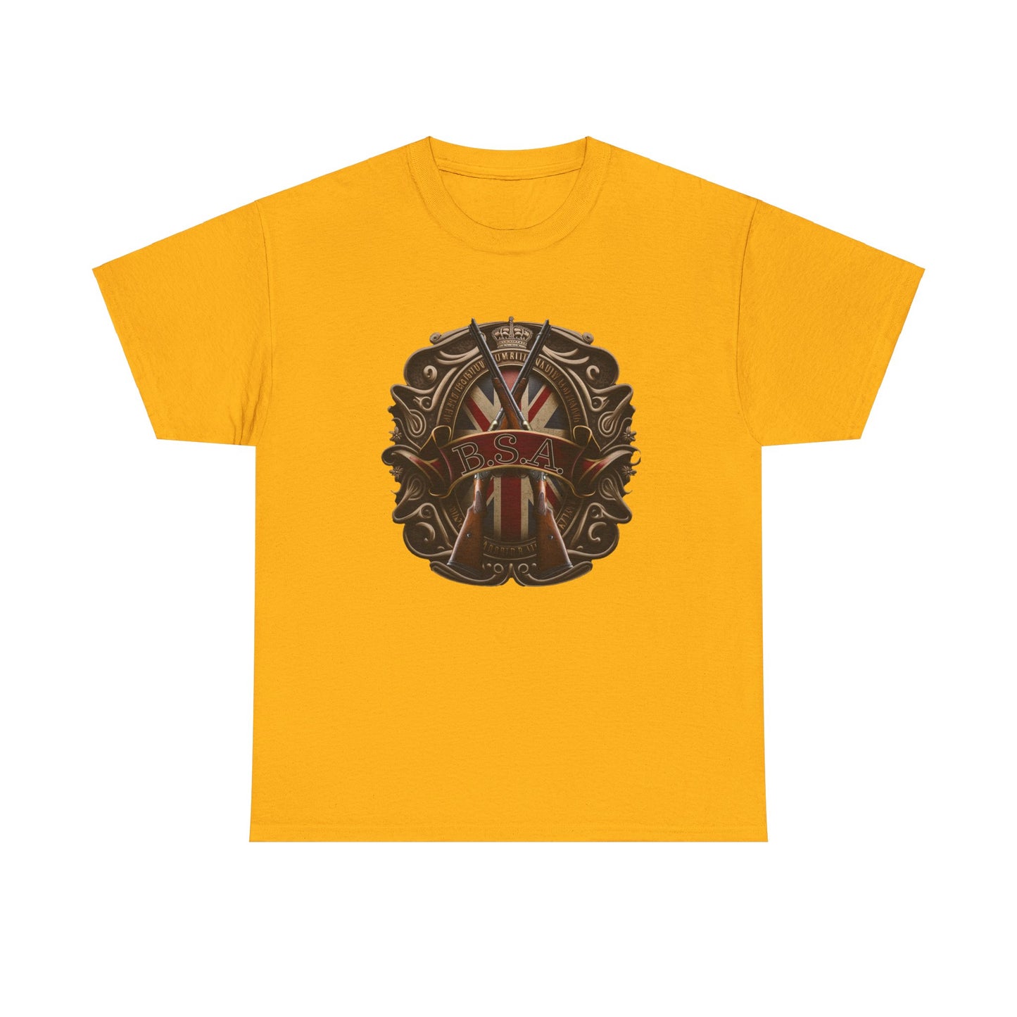 Classic BSA Motorcycles T-Shirt - Gildan® 5000 Heavy Cotton™, Perfect for Riders & Collectors