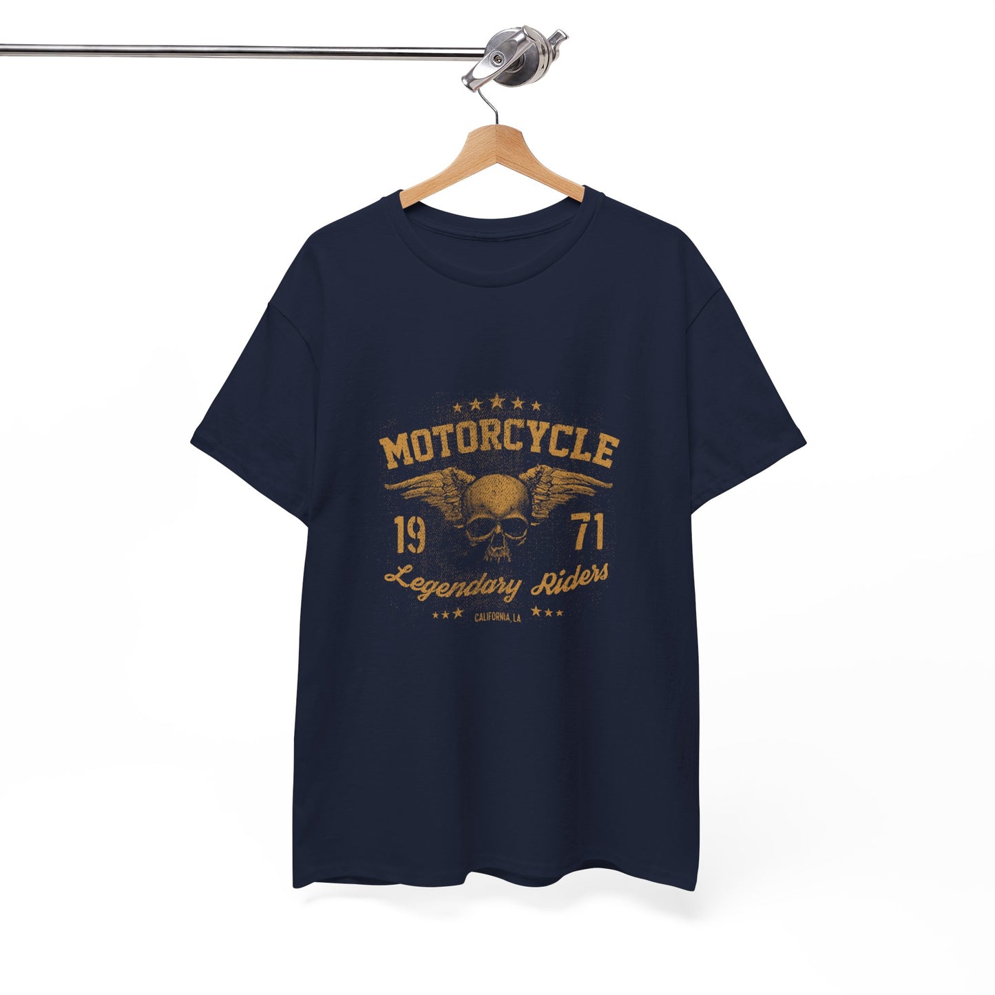 Classic Biker Vibes: Gildan® Heavy Cotton Motorcycle Legend 1971 Shirt
