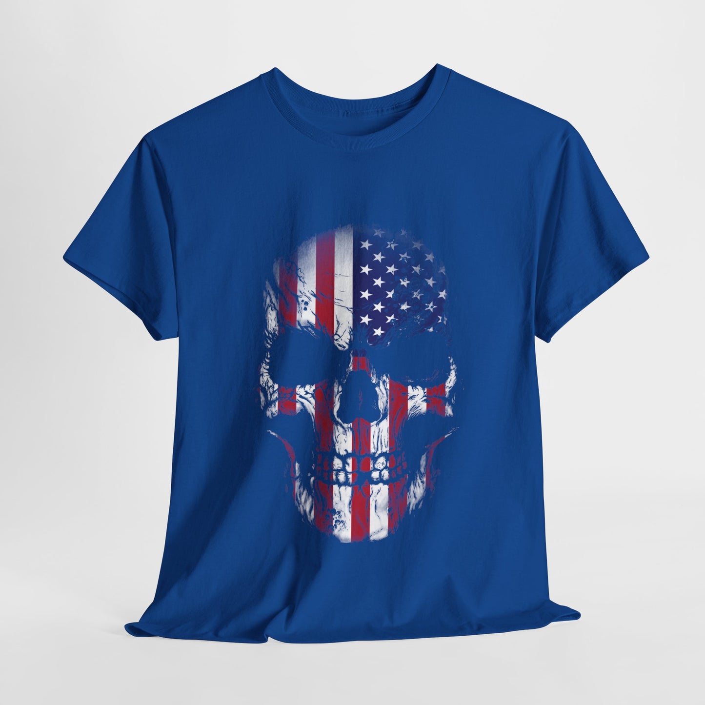 Rock the Classic Fit USA Skull Flag Tee