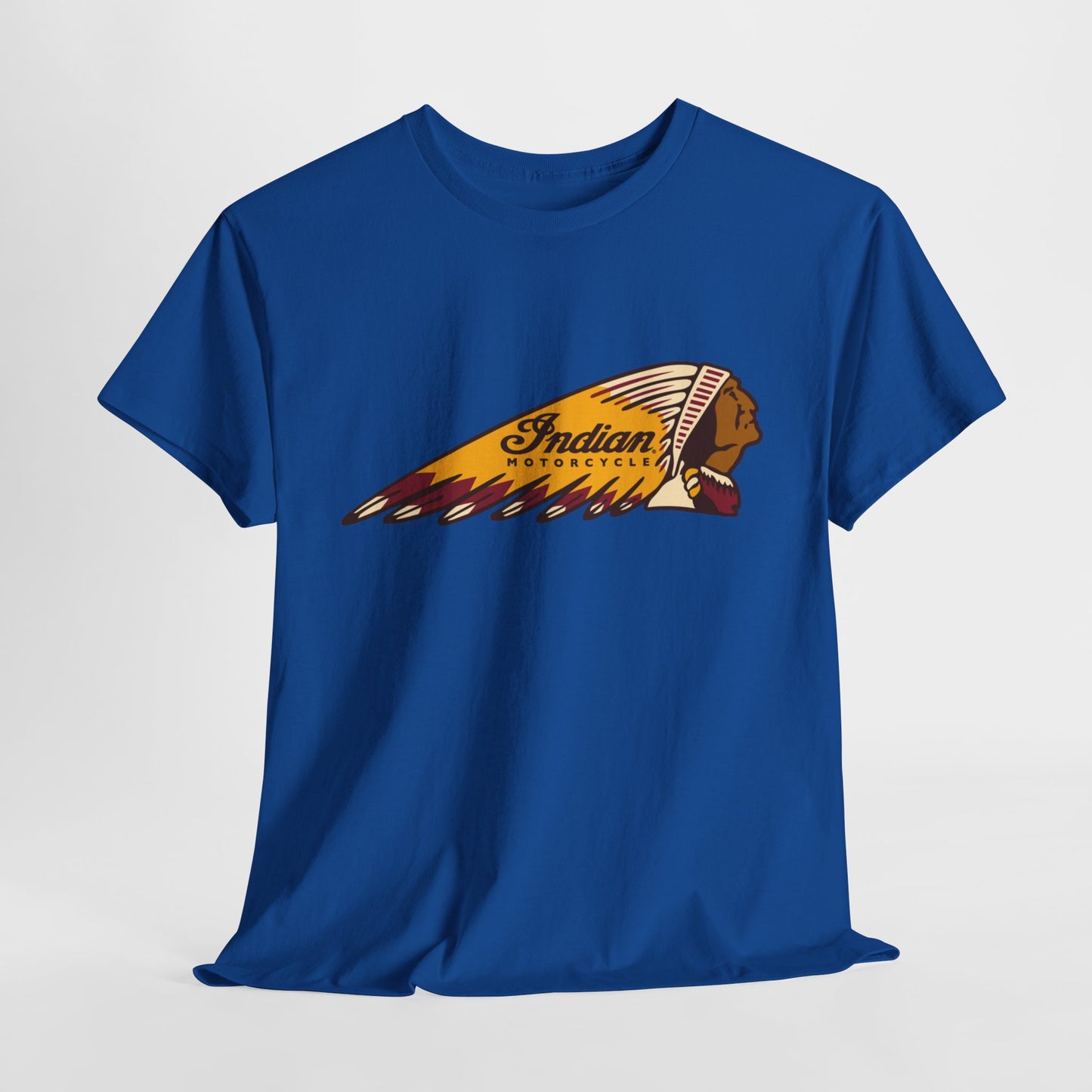 Indian Motorcycles Classic Tee - Gildan® 5000 Heavy Cotton™, Iconic Design, Perfect for Every Biker