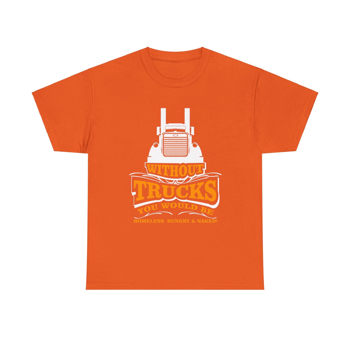 Edgy Trucker Style: Without Trucks You’d Be... Heavy Cotton Shirt