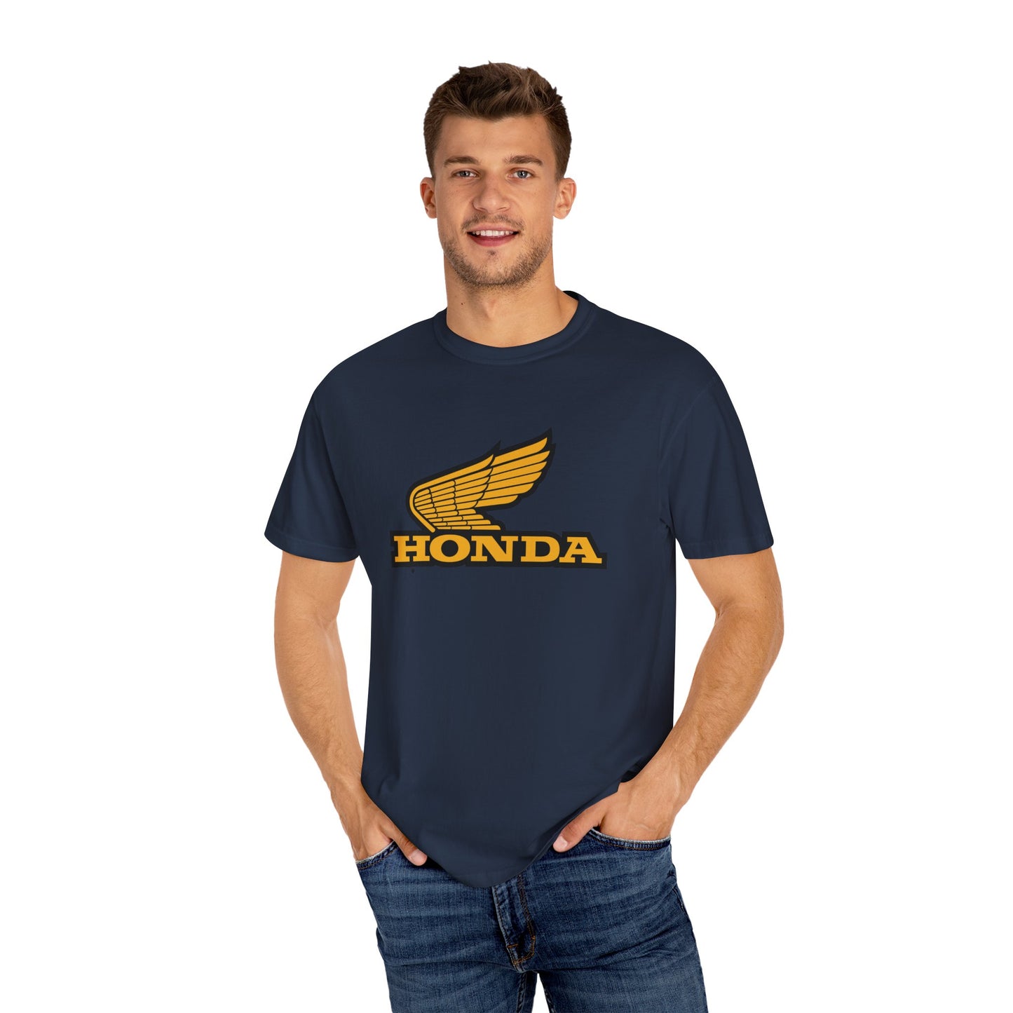 Classic Honda Vintage Logo Tee - Perfect for Motorcycle Lovers