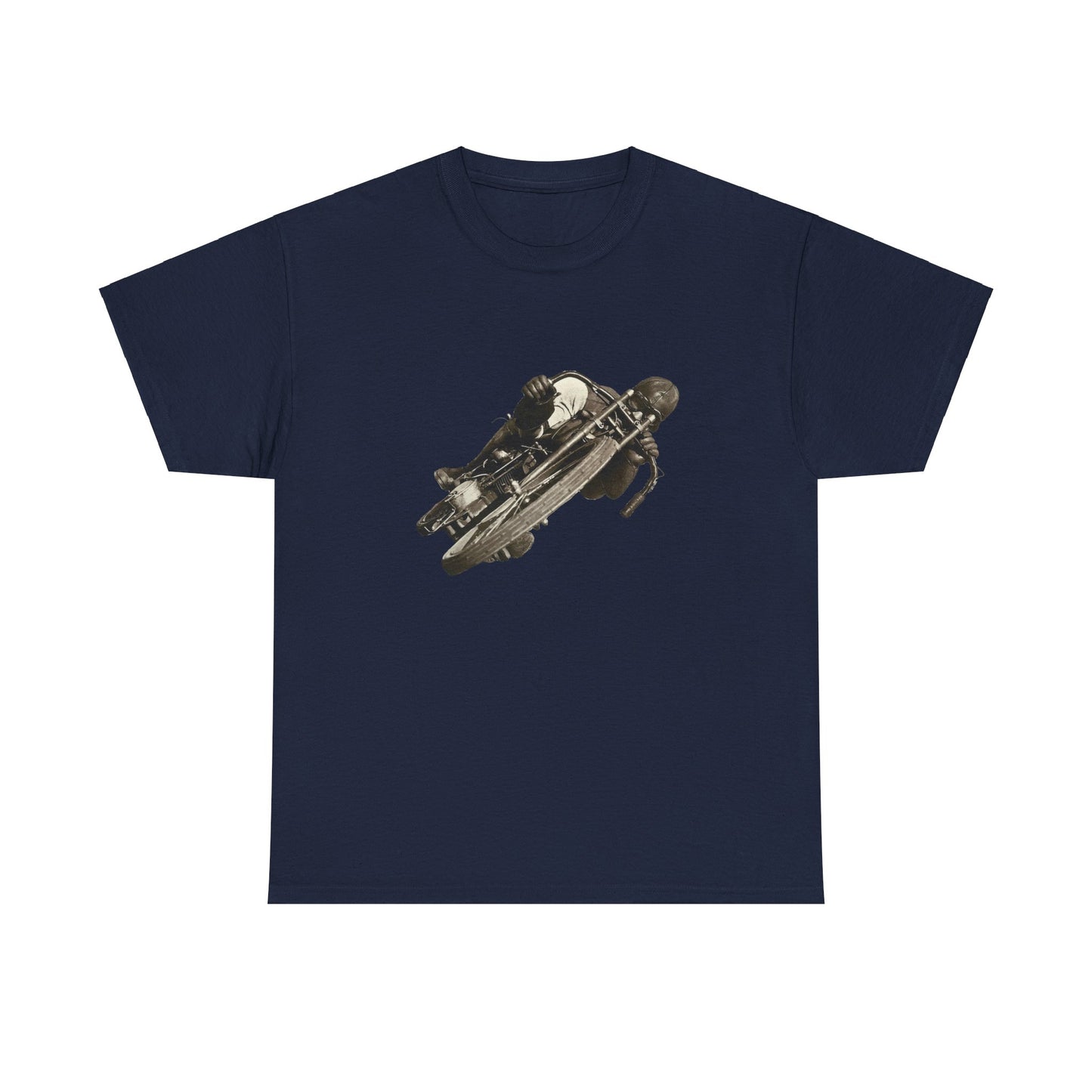 Stay Timeless with Leaning Hard Vintage Biker T-Shirt on Gildan 5000