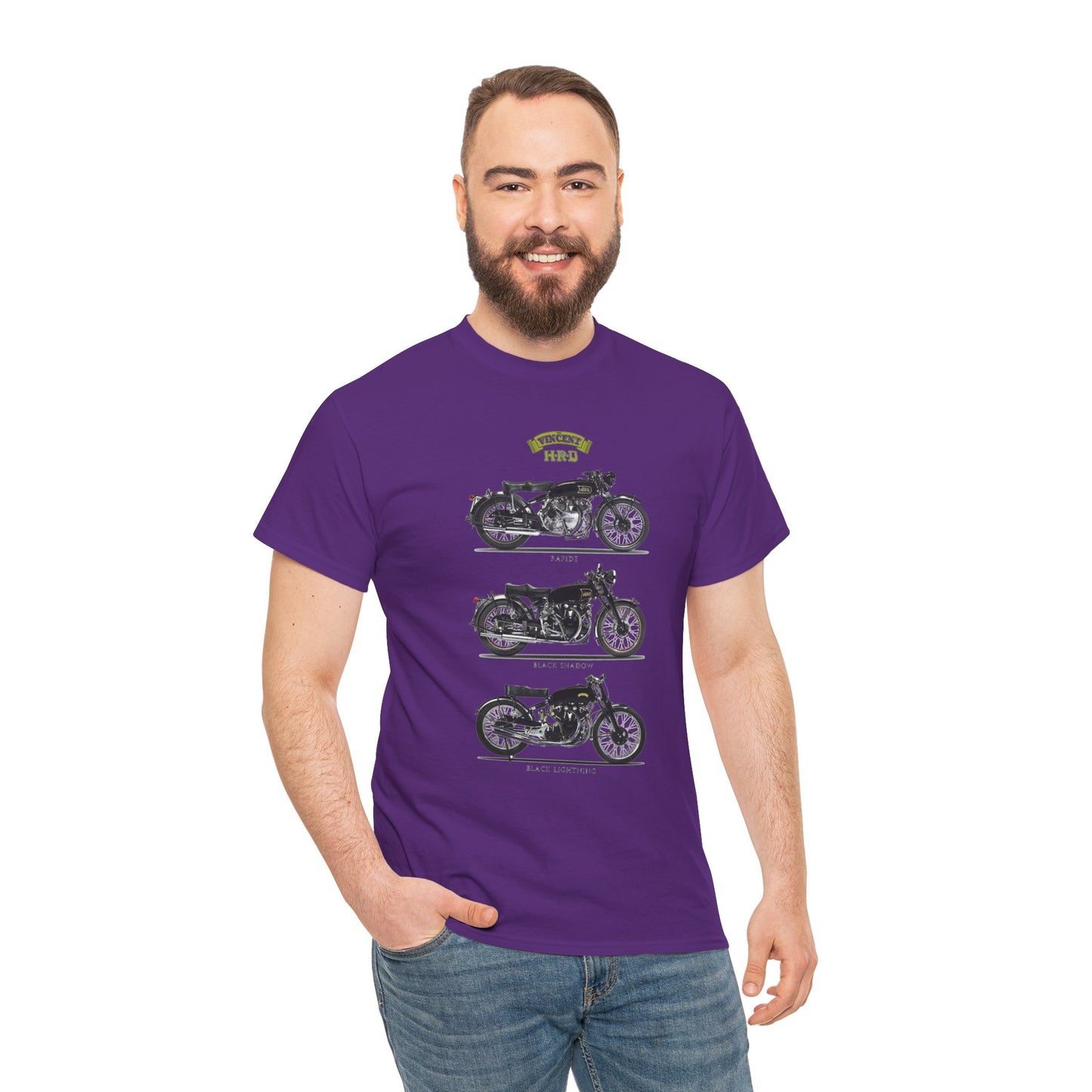 Elevate Your Style with Vincent HRD Vintage Poster Tee with Gildan® 5000's Classic Fit