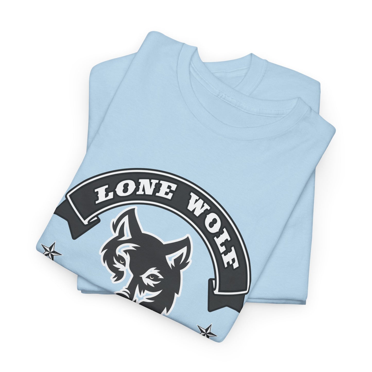 Lone Wolf Tee Shirt - Gildan® 5000 Heavy Cotton™, Classic Fit for the Independent Rider