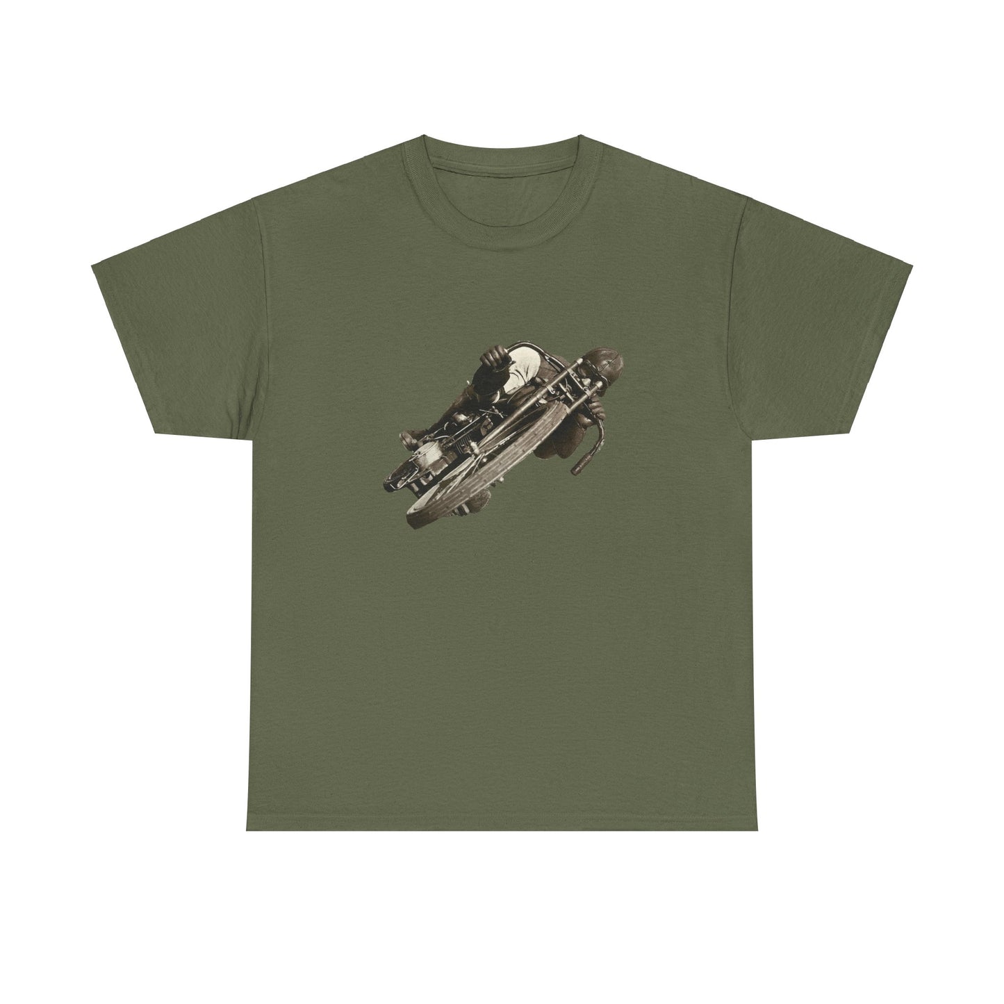 Stay Timeless with Leaning Hard Vintage Biker T-Shirt on Gildan 5000