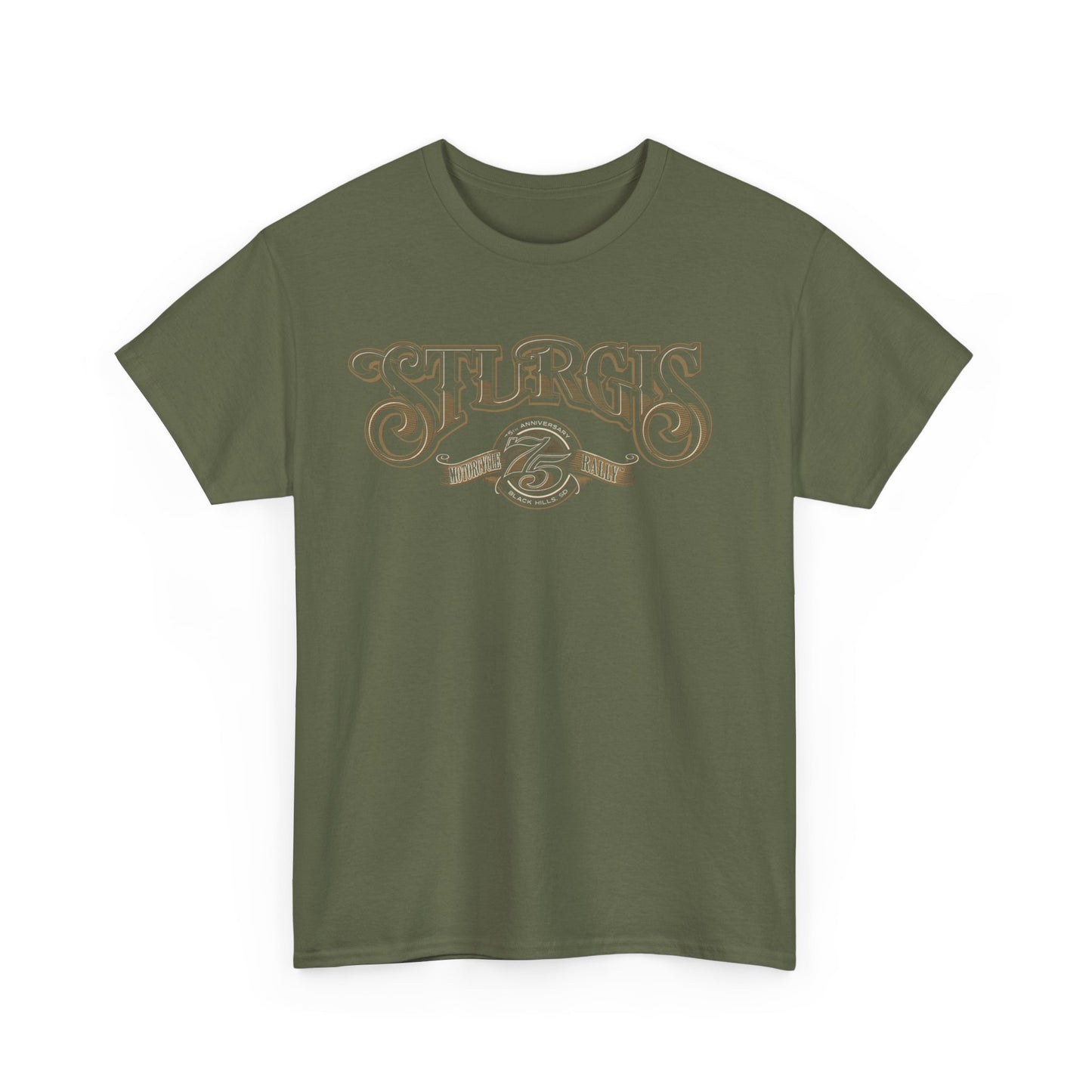 Sturgis 75th Tee - Gildan® 5000 Heavy Cotton™, Classic Midweight Fabric