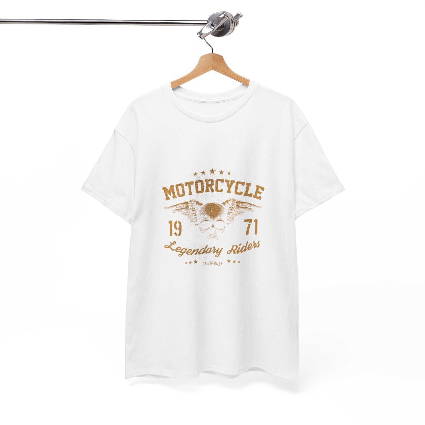 Classic Biker Vibes: Gildan® Heavy Cotton Motorcycle Legend 1971 Shirt