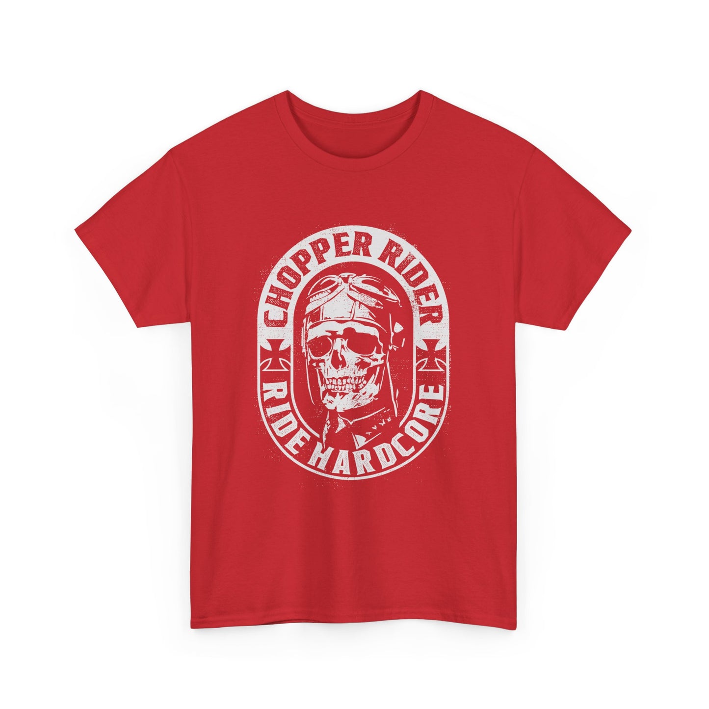 Chopper Rider Motorcycle Tee - Gildan® 5000 Heavy Cotton™, Durable Comfort for Every Ride