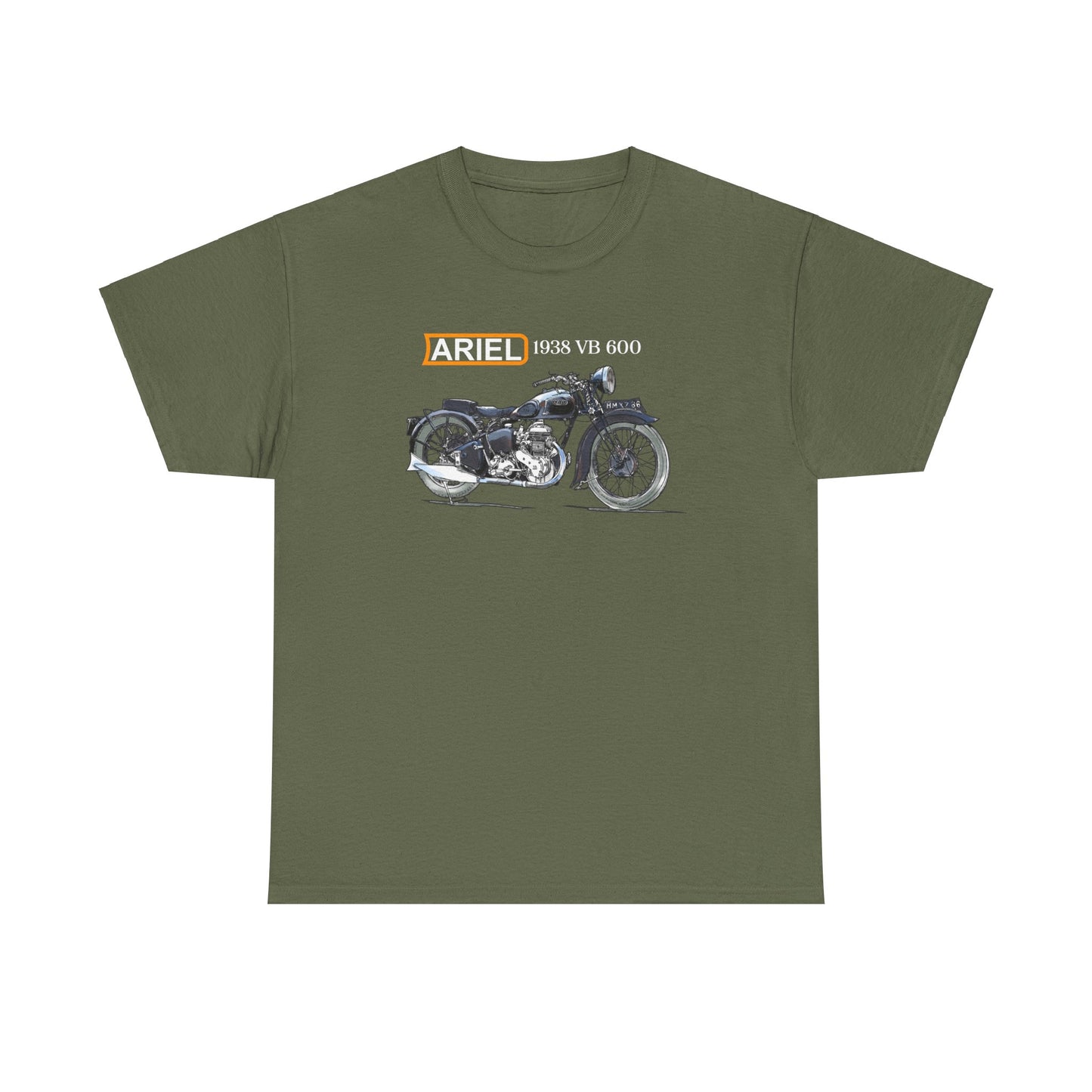 Ariel VB 1938 Vintage Motorcycle T-Shirt - Legendary Style for Riders