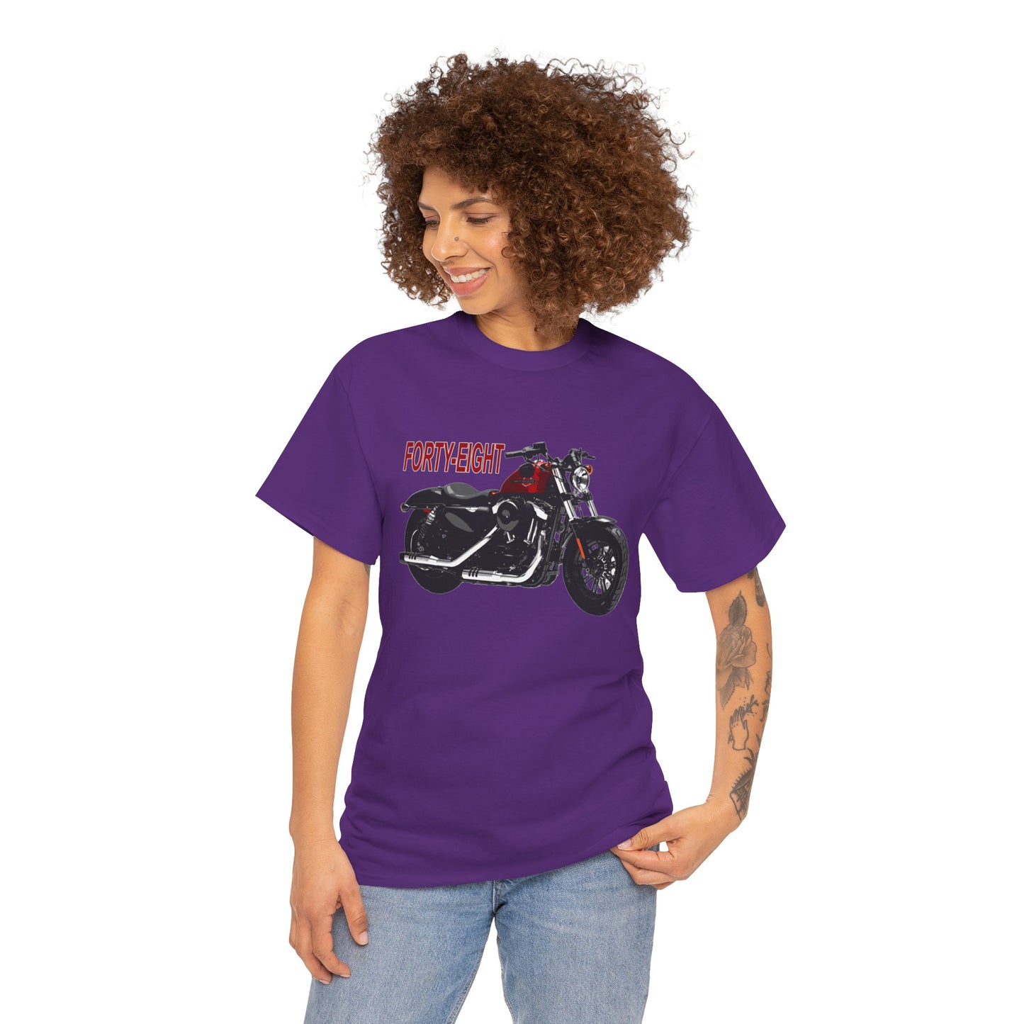 Harley Davidson 48 Unisex T-Shirt | Gildan® 5000 Heavy Cotton™ - Stylish & Comfortable, Great for Bikers of All Styles