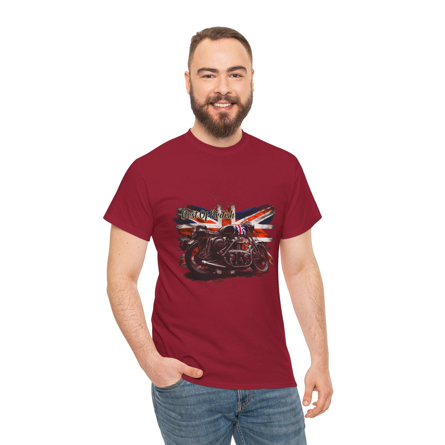 Classic Fit Best of British Biker Shirt - Double-Needle Hems