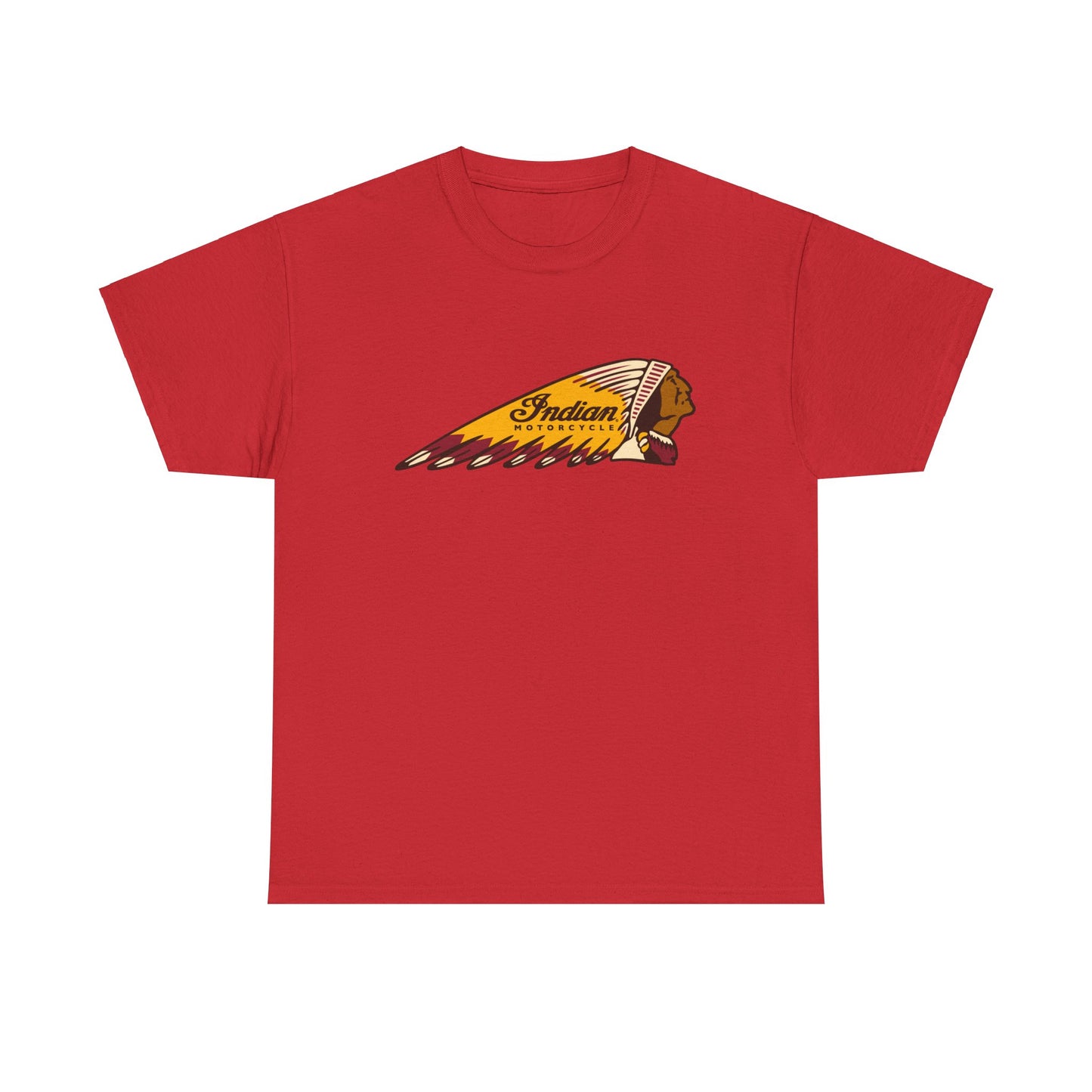 Indian Motorcycles Classic Tee - Gildan® 5000 Heavy Cotton™, Iconic Design, Perfect for Every Biker