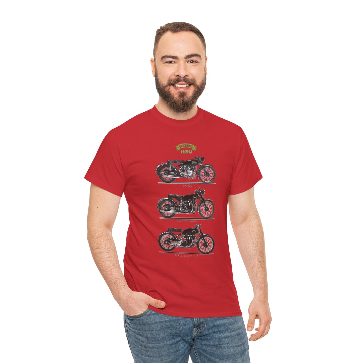 Elevate Your Style with Vincent HRD Vintage Poster Tee with Gildan® 5000's Classic Fit