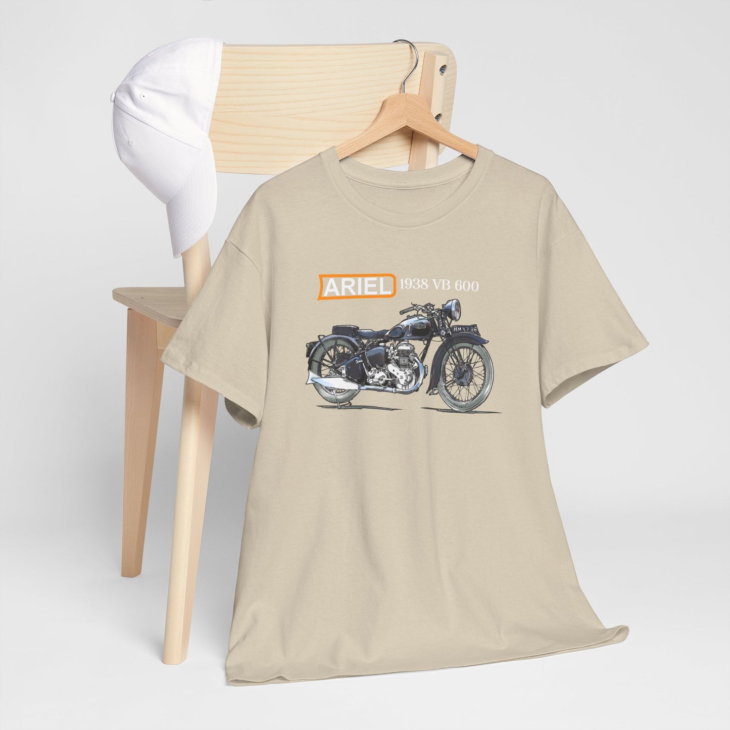 Ariel VB 1938 Vintage Motorcycle T-Shirt - Legendary Style for Riders