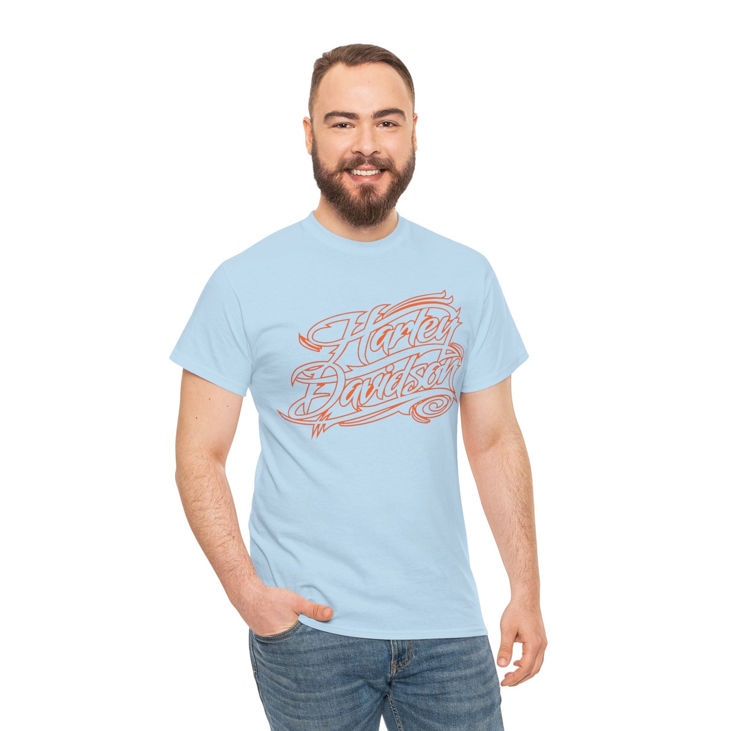 Harley Davidson Classic Fit Tee: Stylish Heavy Cotton Comfort