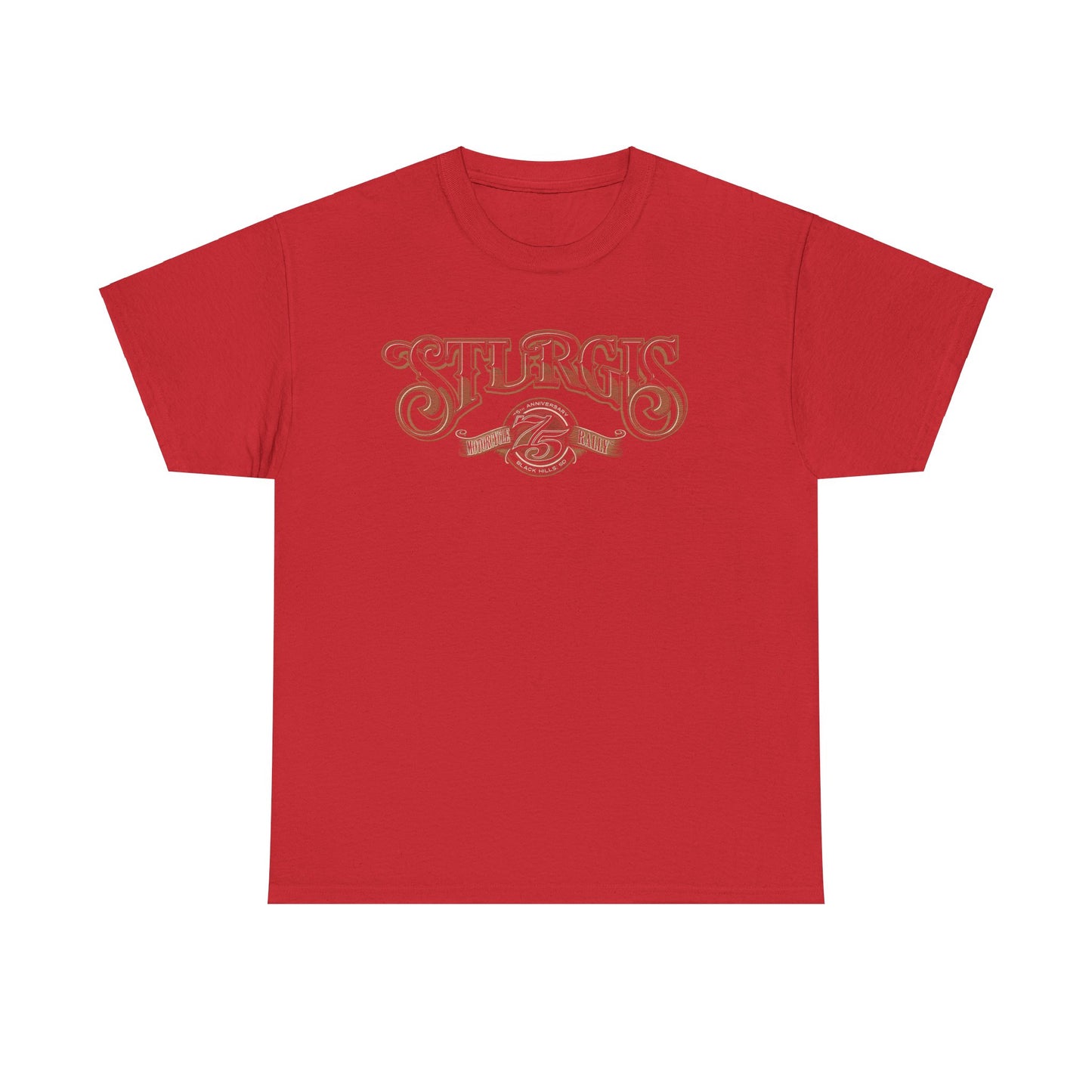Sturgis 75th Tee - Gildan® 5000 Heavy Cotton™, Classic Midweight Fabric