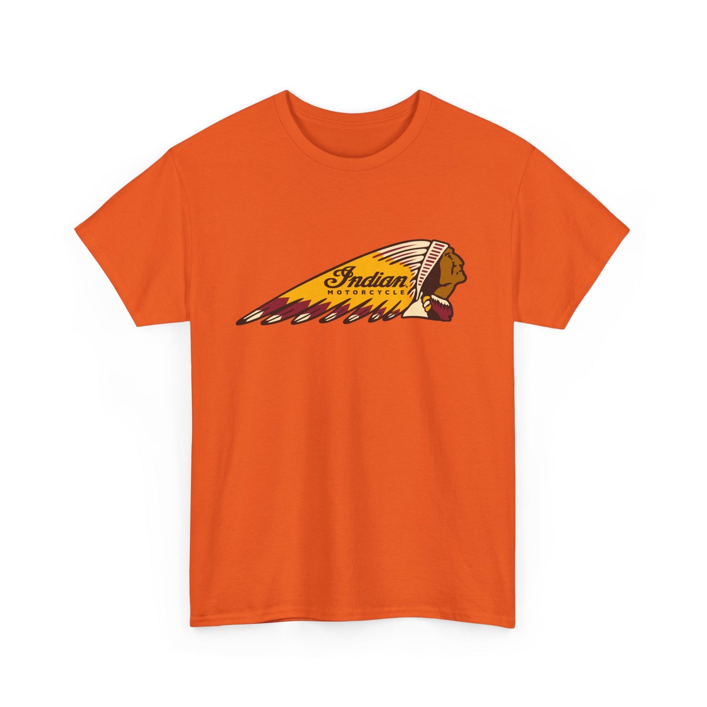 Indian Motorcycles Classic Tee - Gildan® 5000 Heavy Cotton™, Iconic Design, Perfect for Every Biker