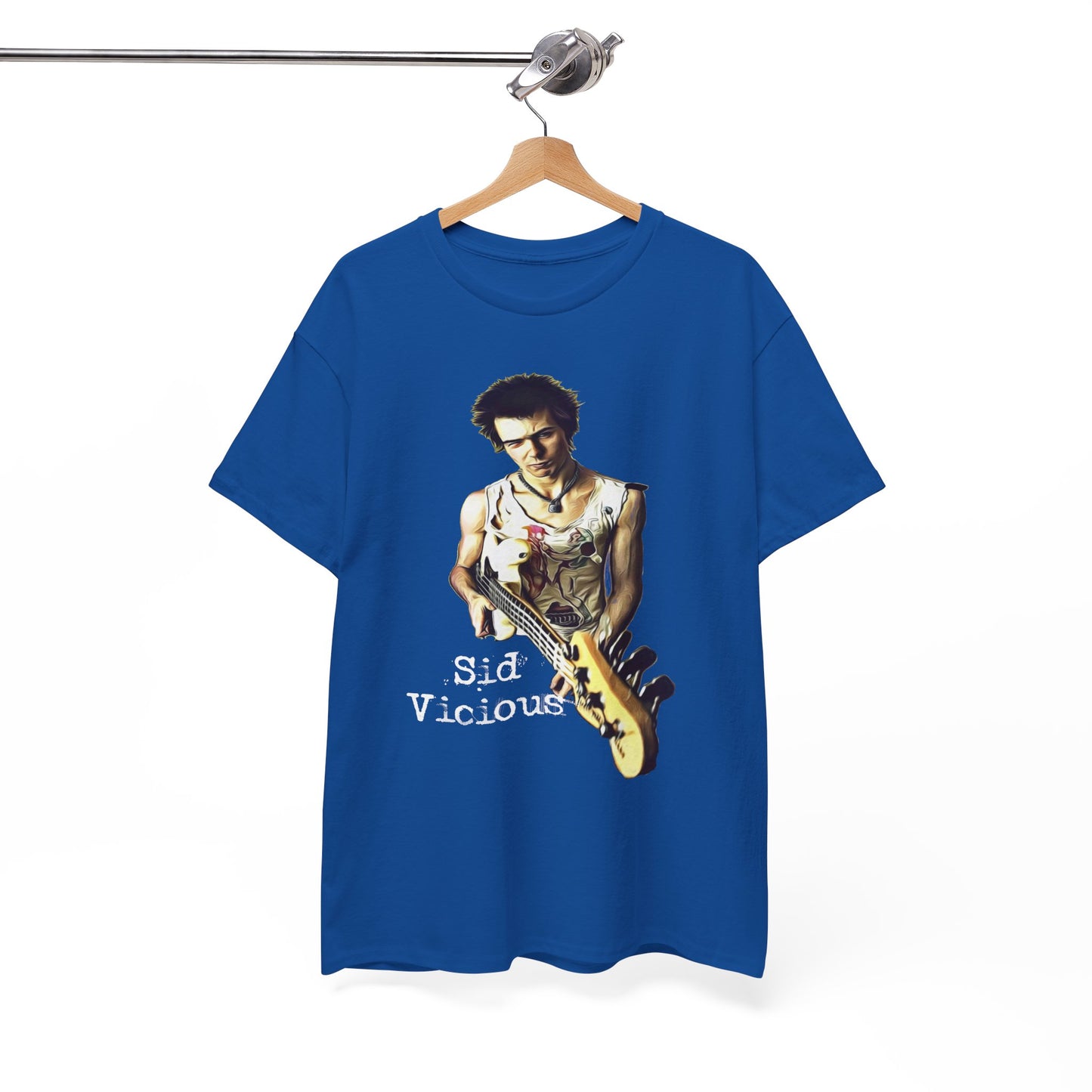 Sid Vicious Design Shirt: Stylish Edge in Heavy Cotton
