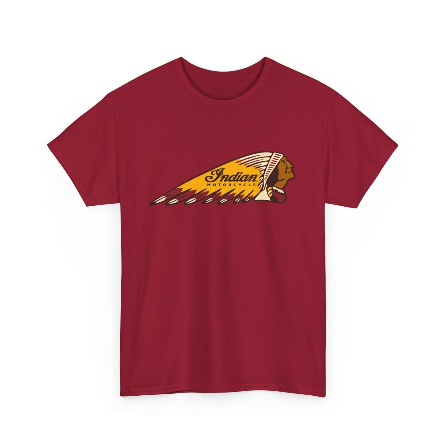 Indian Motorcycles Classic Tee - Gildan® 5000 Heavy Cotton™, Iconic Design, Perfect for Every Biker
