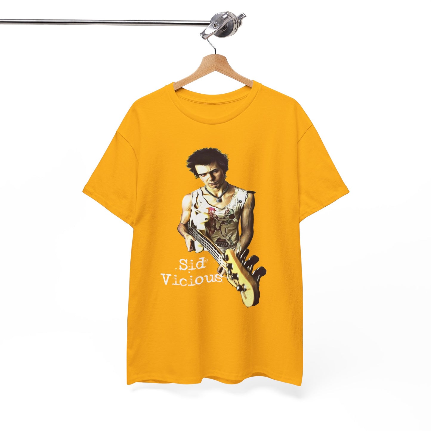 Sid Vicious Design Shirt: Stylish Edge in Heavy Cotton
