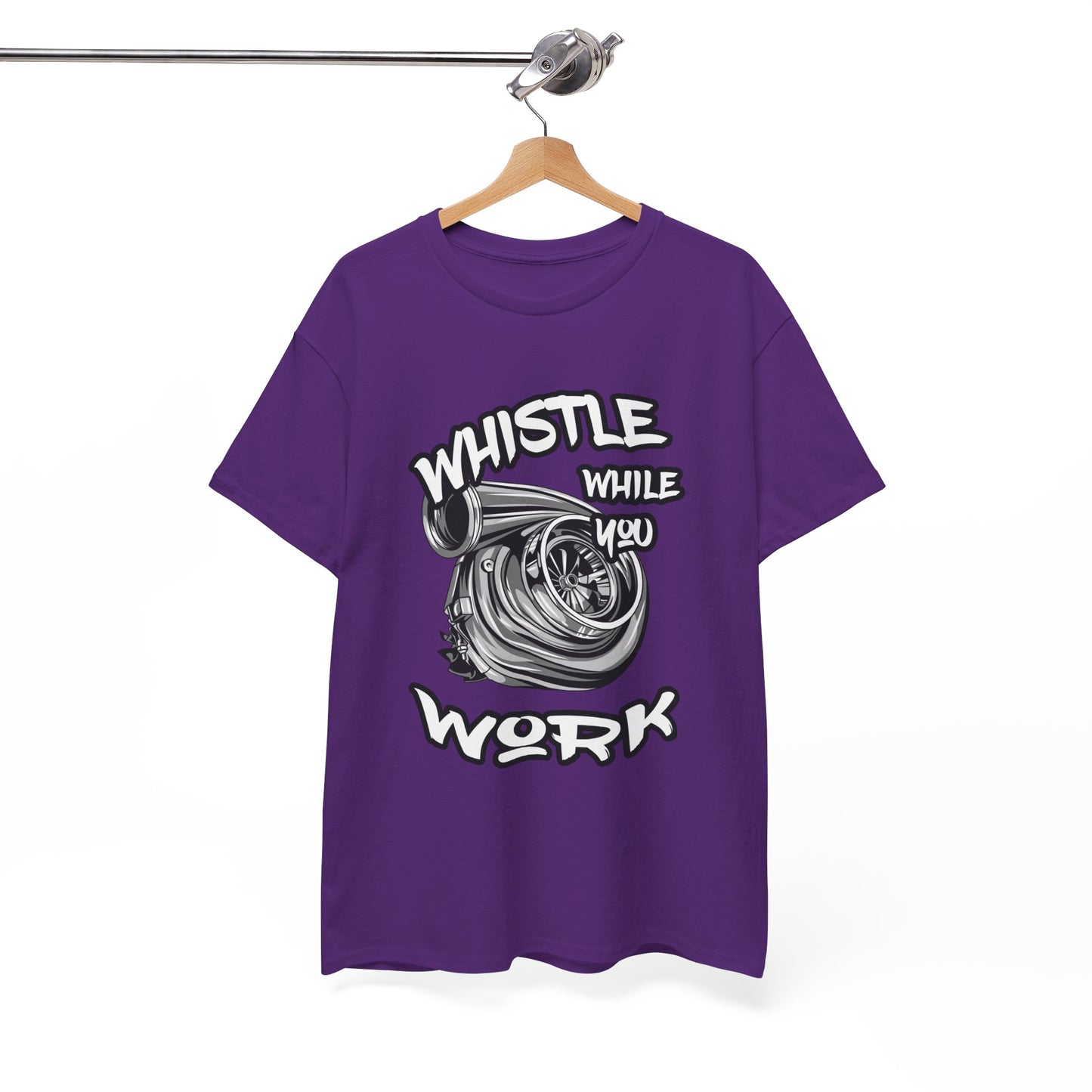 Whistle While You Work Trucker Tee - Gildan® 5000 Heavy Cotton™ Adult T-Shirt, Classic Fit & Durable Comfort