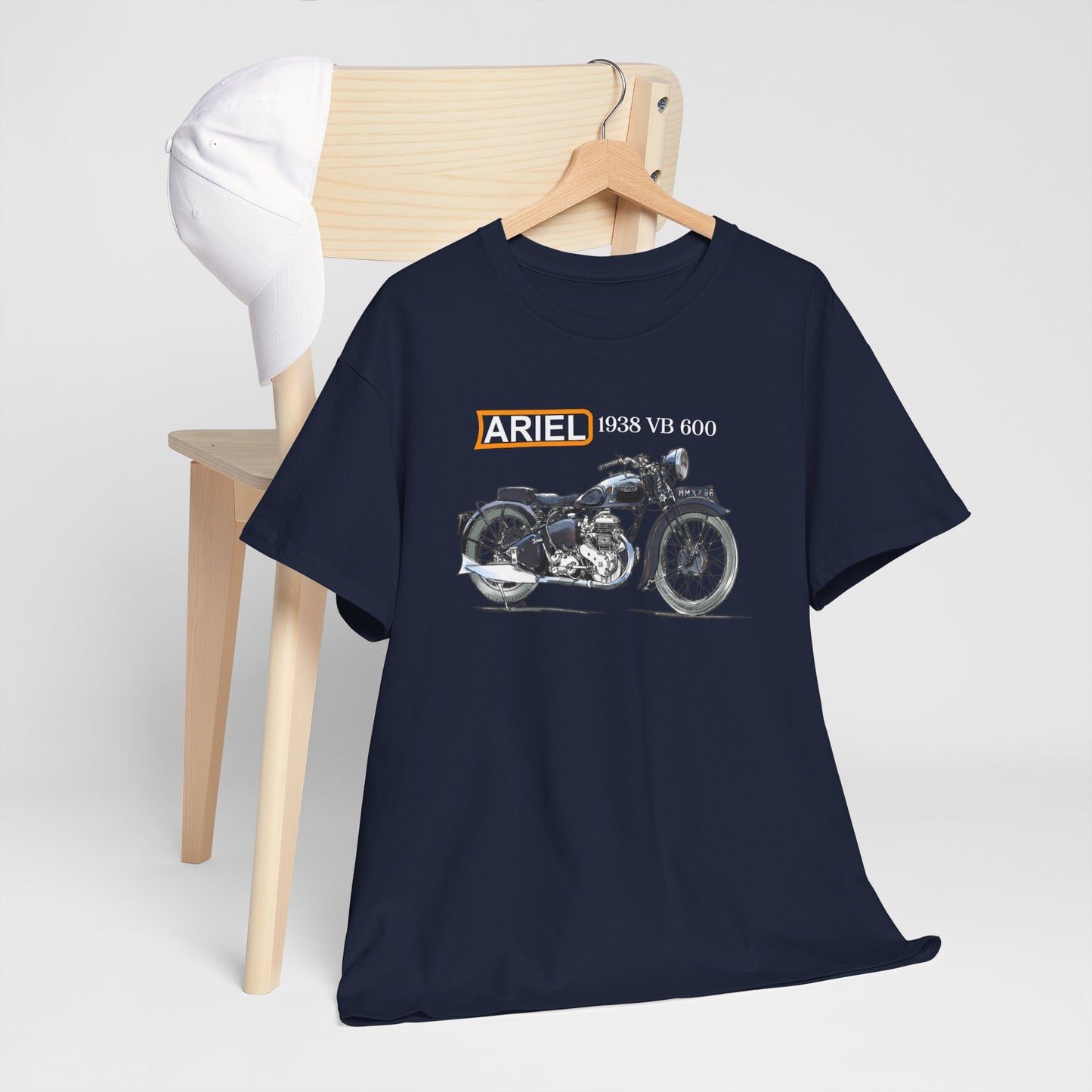 Ariel VB 1938 Vintage Motorcycle T-Shirt - Legendary Style for Riders
