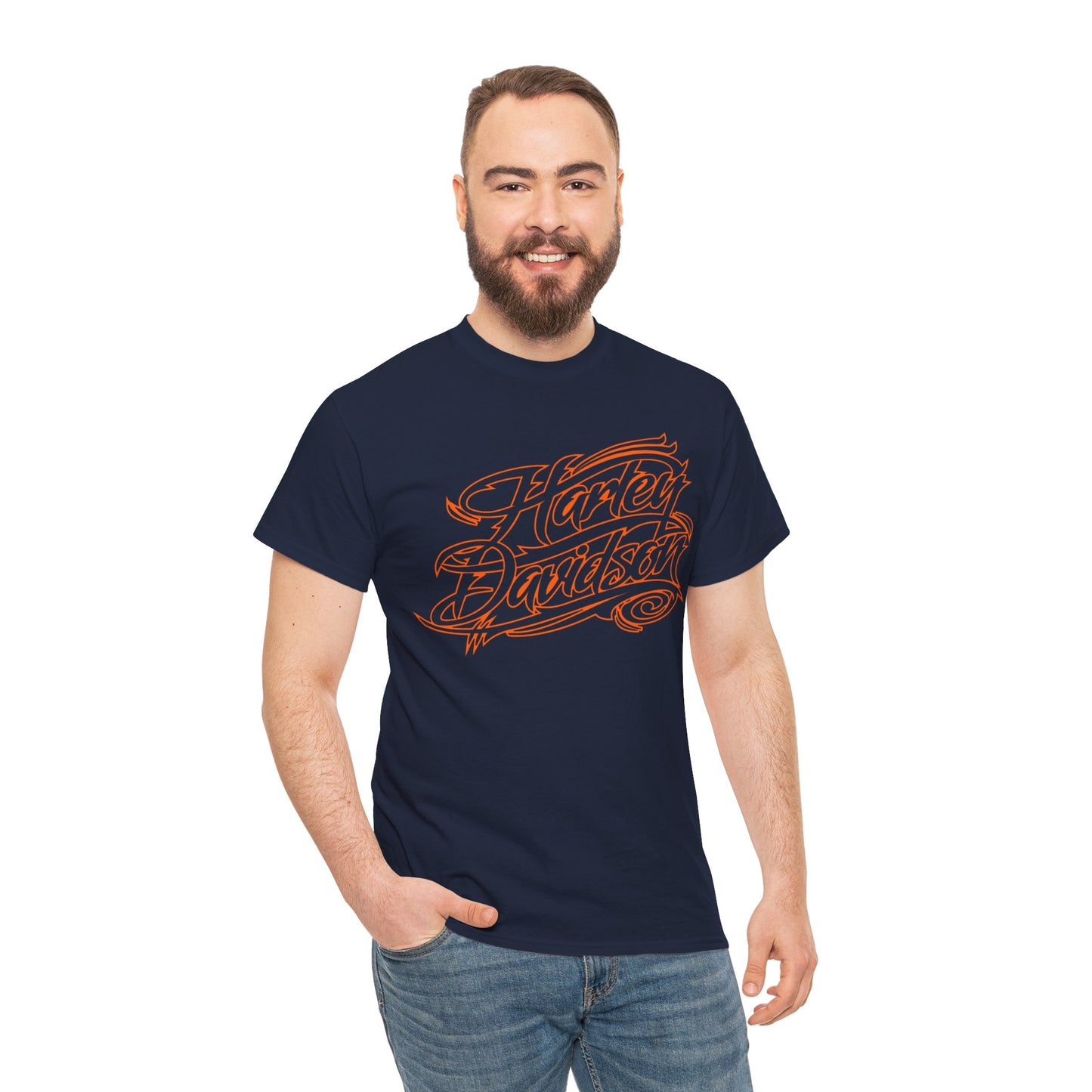 Harley Davidson Classic Fit Tee: Stylish Heavy Cotton Comfort
