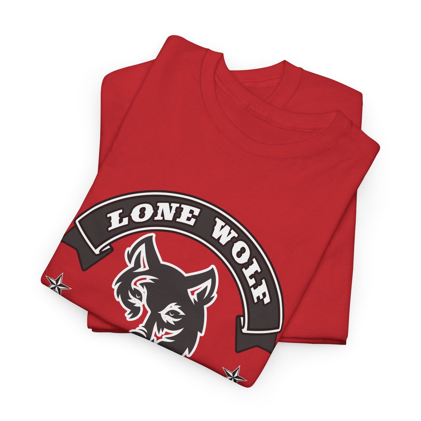 Lone Wolf Tee Shirt - Gildan® 5000 Heavy Cotton™, Classic Fit for the Independent Rider