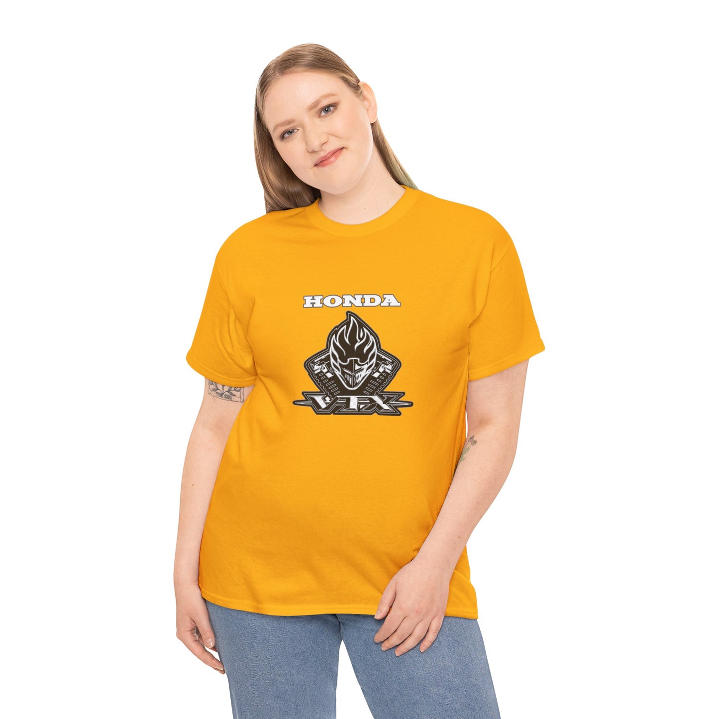 Honda VTX Logo Tee in Rib Collar Gildan® 5000 Fit