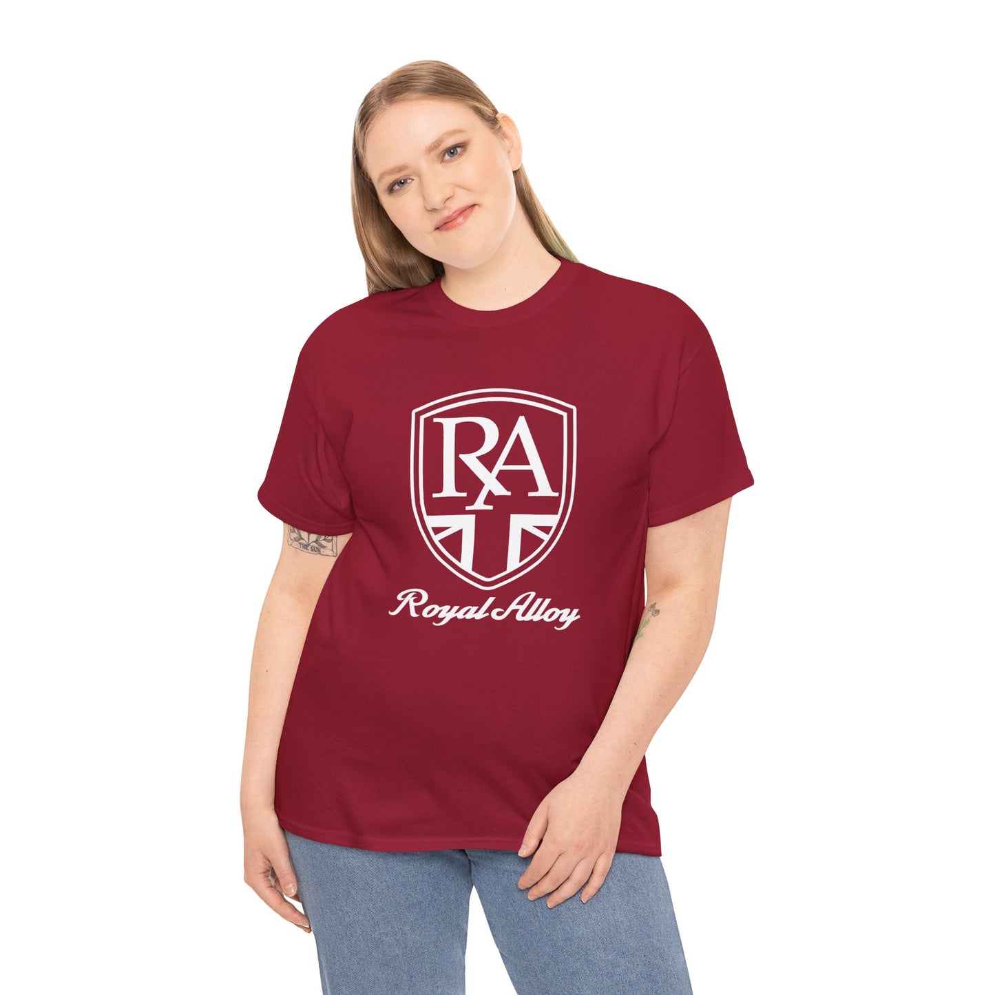 Sleek & Durable: Royal Alloy Scooter Tee in Heavy Cotton