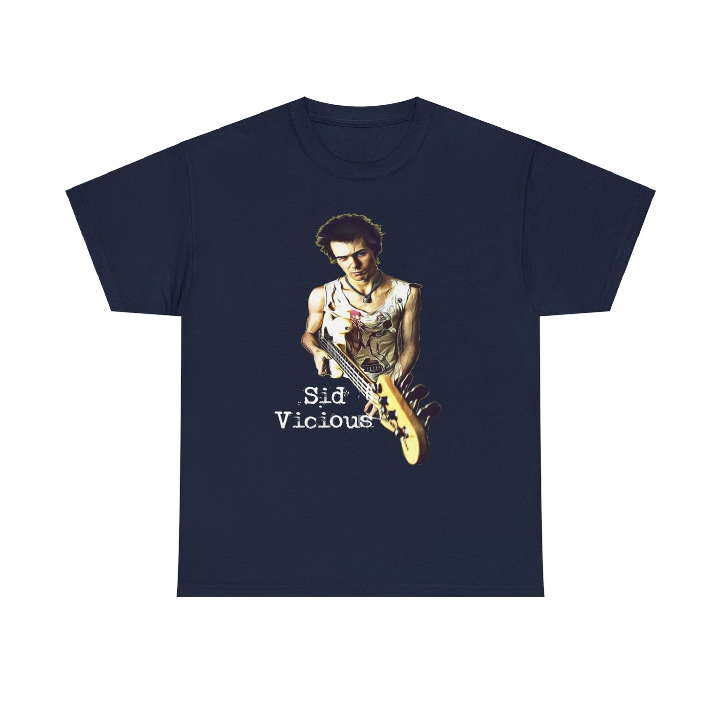 Sid Vicious Design Shirt: Stylish Edge in Heavy Cotton