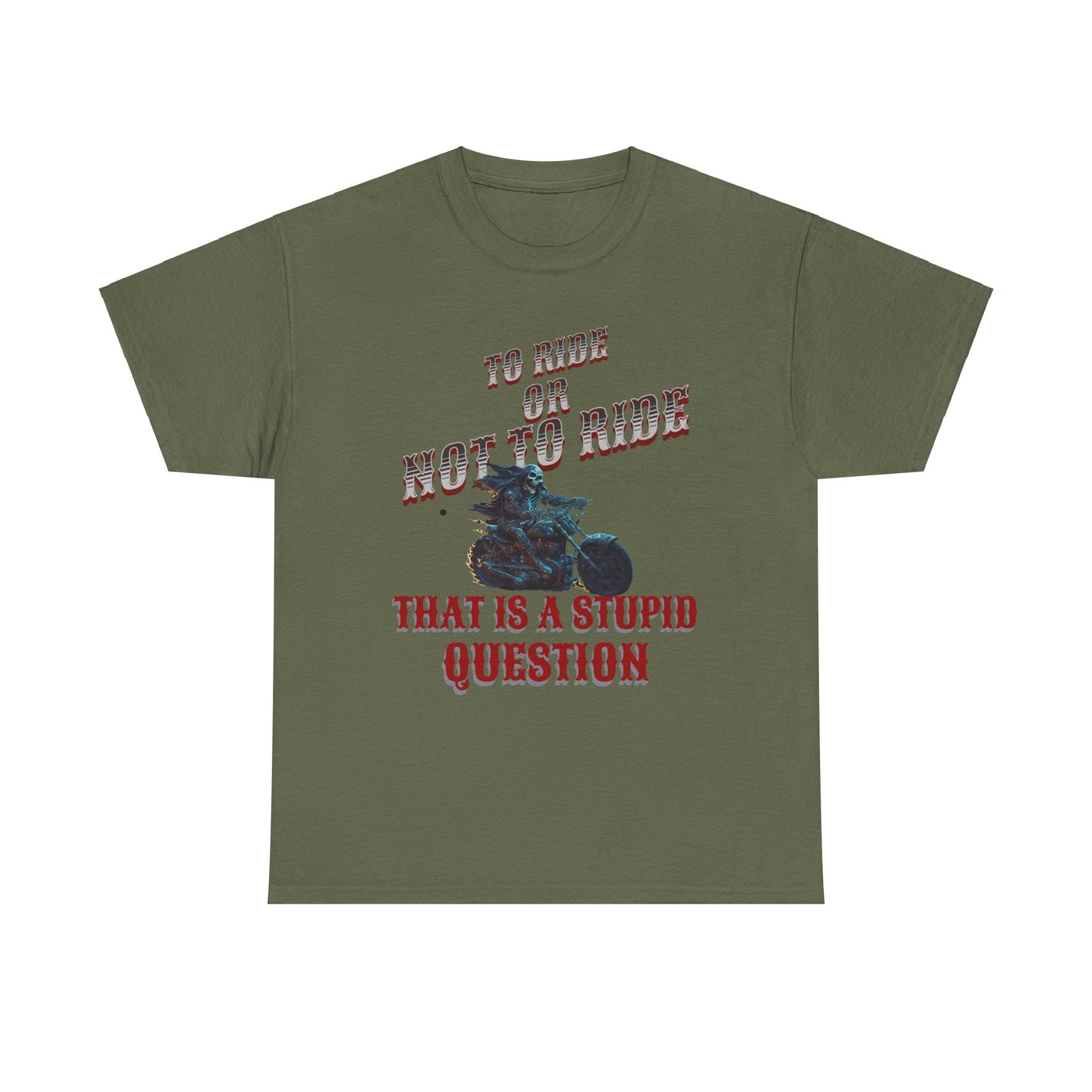 Biker Lifestyle Tee: To Ride or Not to Ride - Quality and Comfort Combined