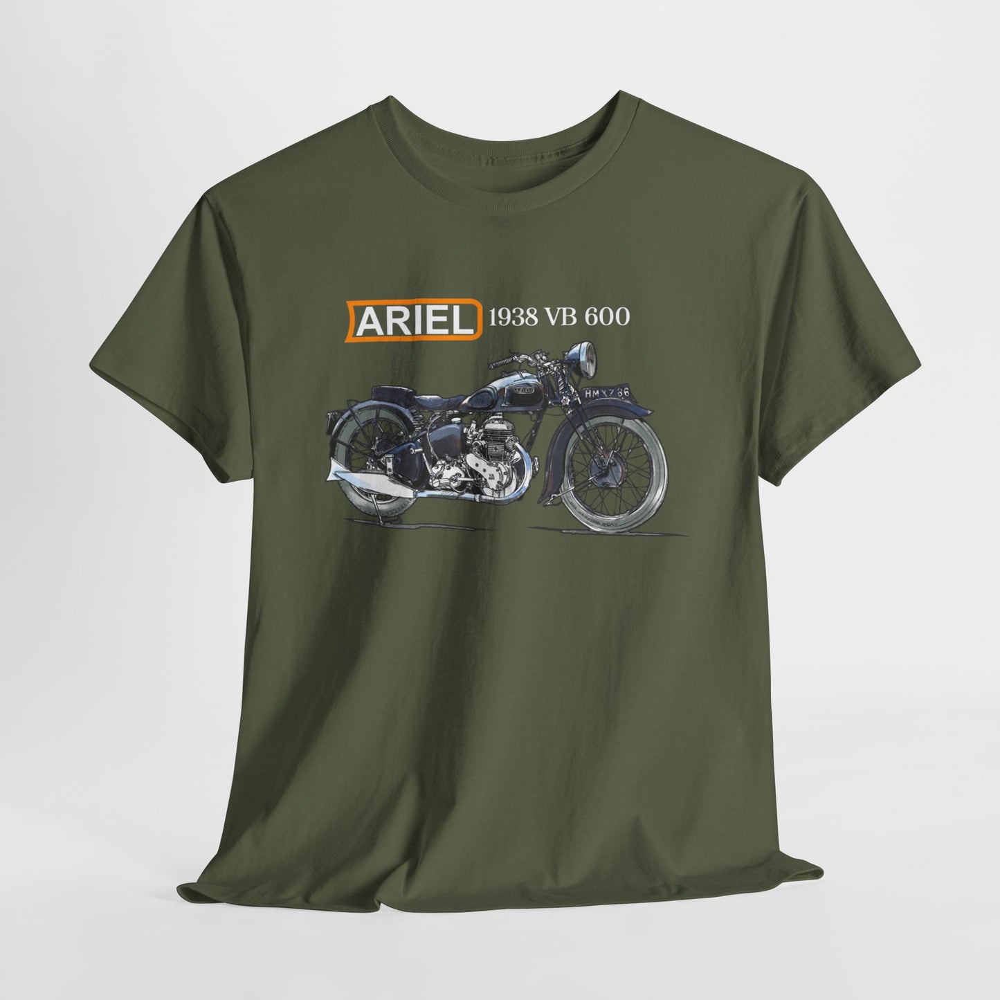 Ariel VB 1938 Vintage Motorcycle T-Shirt - Legendary Style for Riders