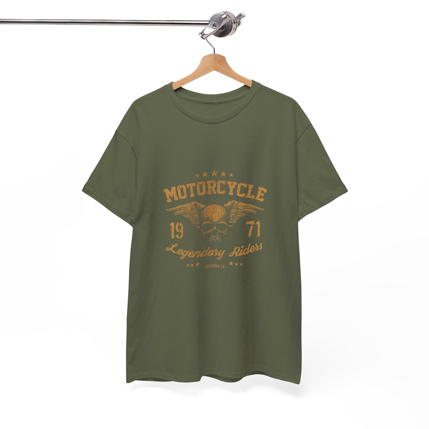Classic Biker Vibes: Gildan® Heavy Cotton Motorcycle Legend 1971 Shirt