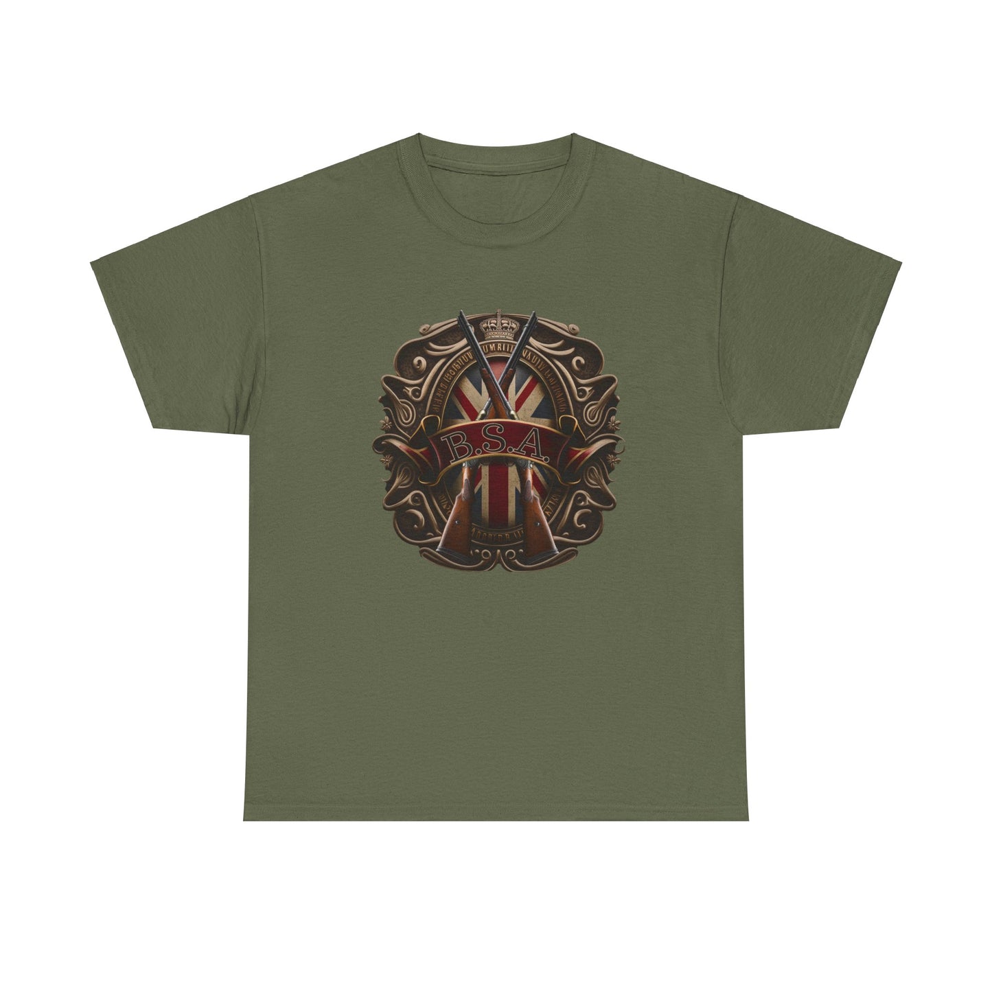 Classic BSA Motorcycles T-Shirt - Gildan® 5000 Heavy Cotton™, Perfect for Riders & Collectors
